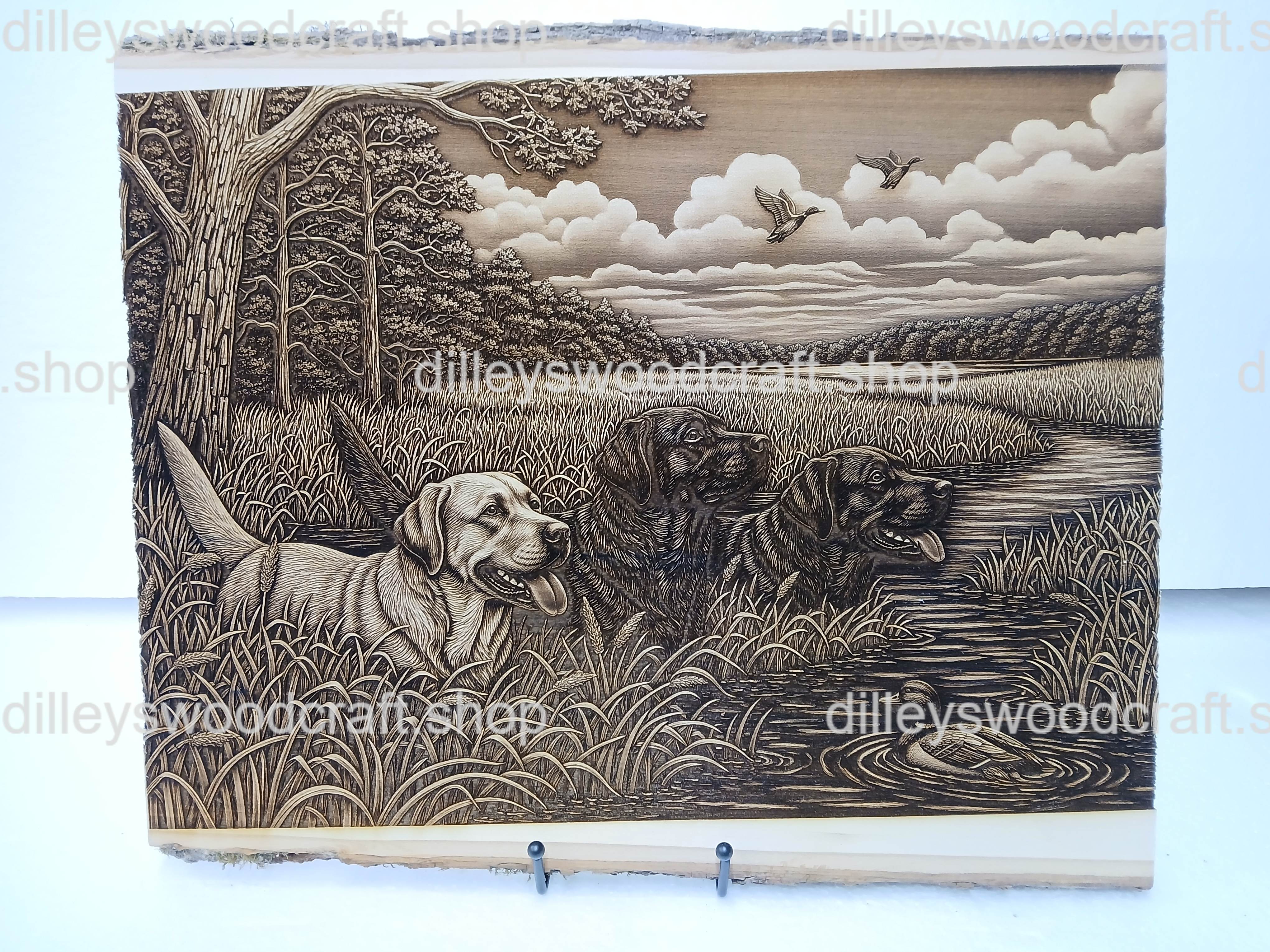 3 Labs Hunting Engraving