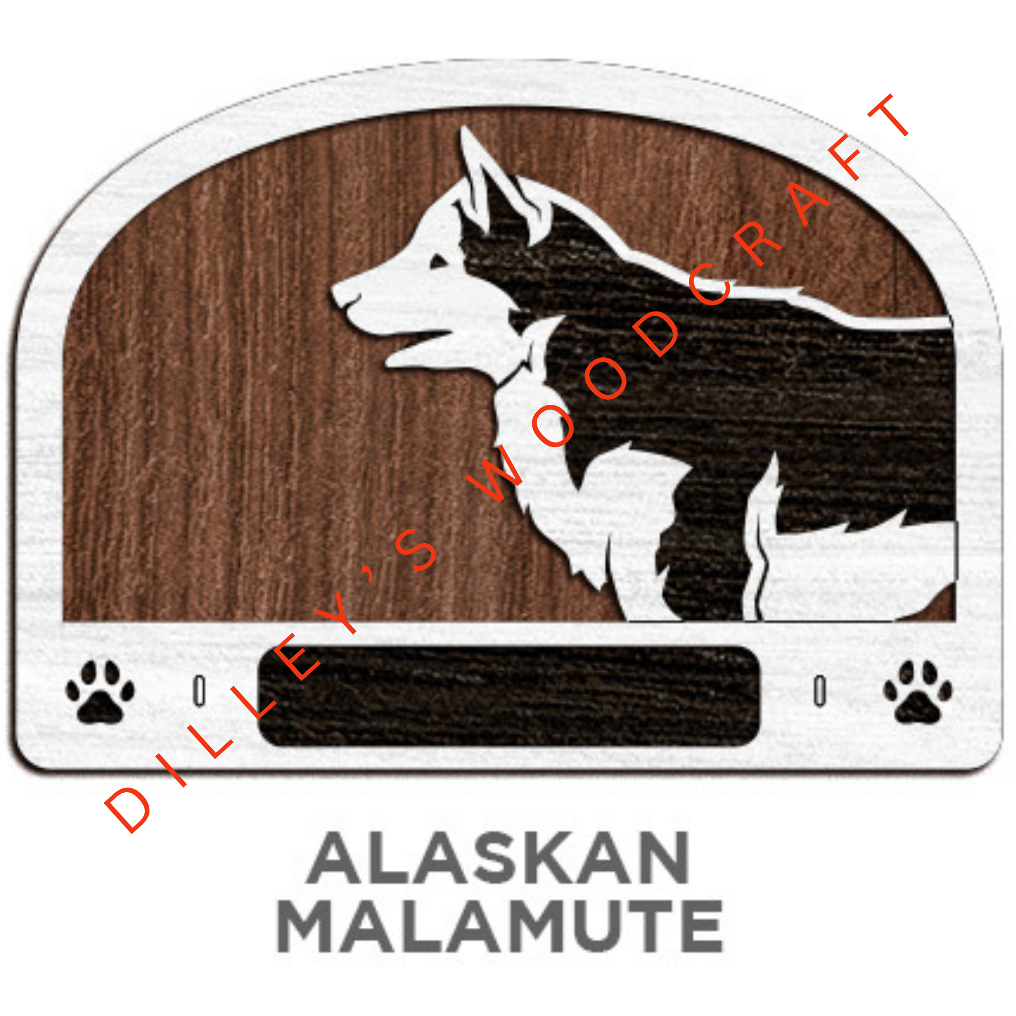 Dog Leash Holders - Alaskan Malamute