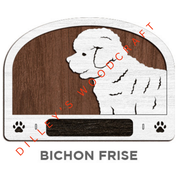 Dog Leash Holders - Bichon Frise