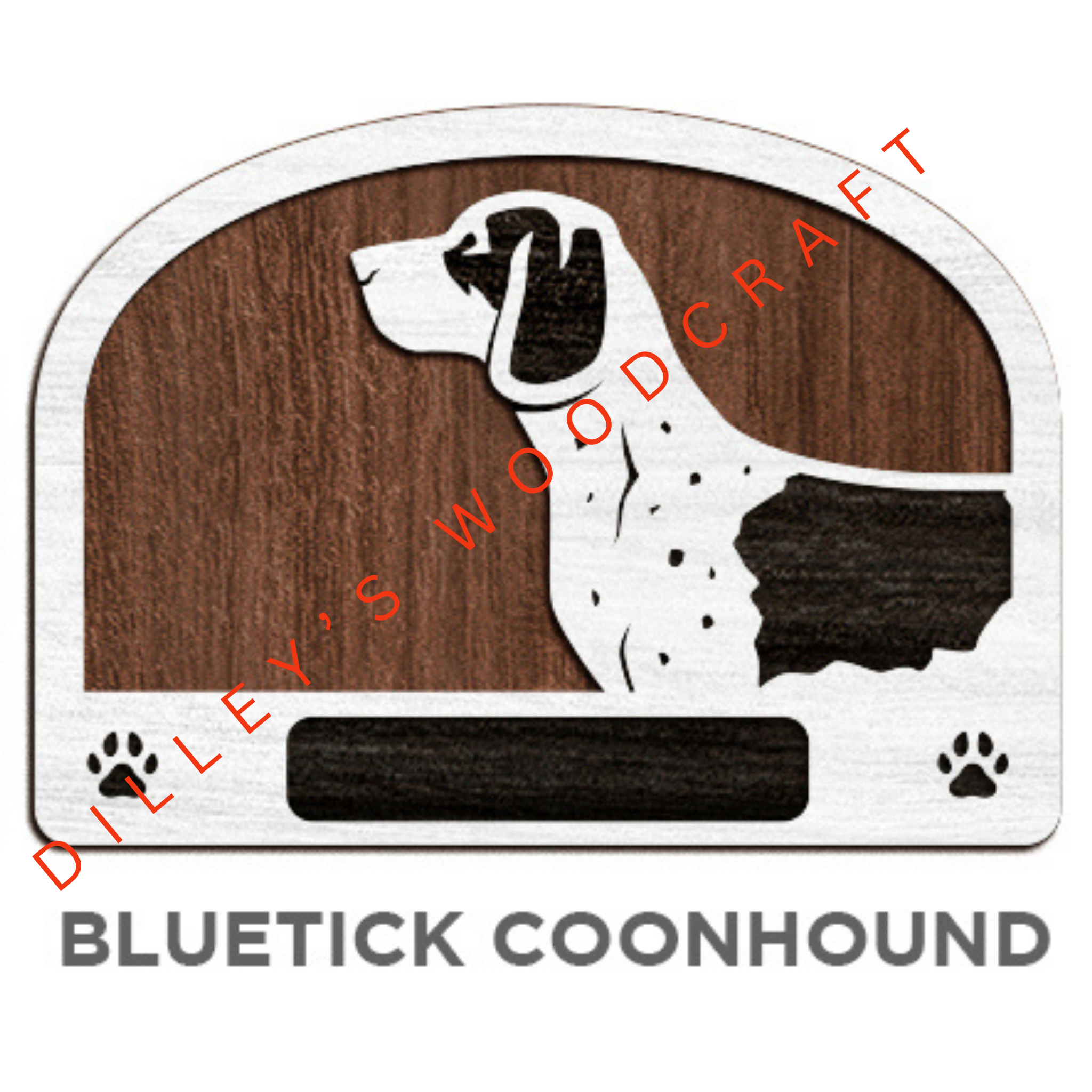 Dog Leash Holders - Bluetick Coonhound