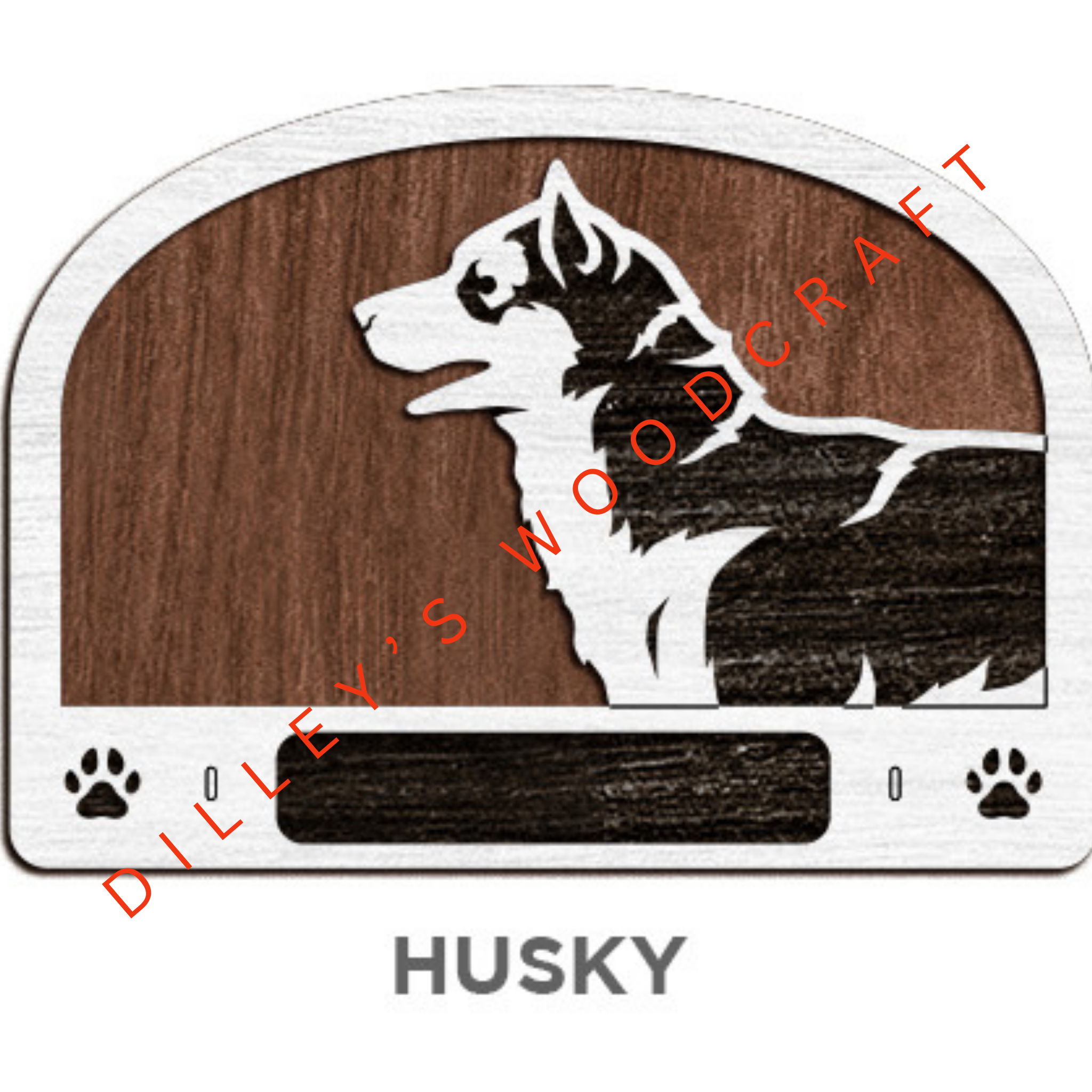 Dog Leash Holders - Husky