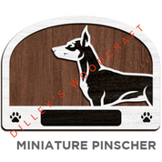 Dog Leash Holders - Miniature Pinscher