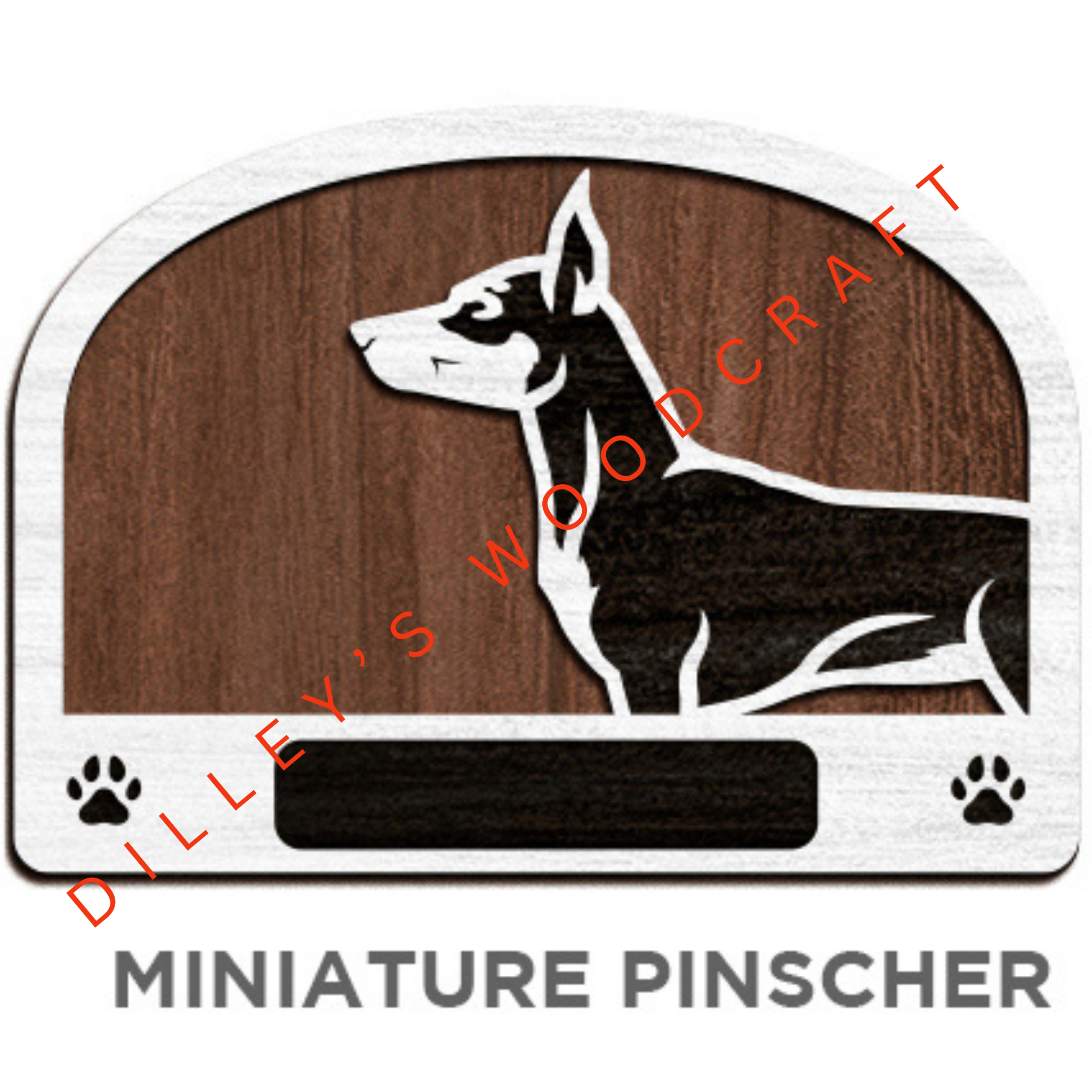 Dog Leash Holders - Miniature Pinscher
