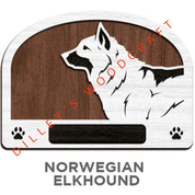 Dog Leash Holders - Norwegian Elkhound