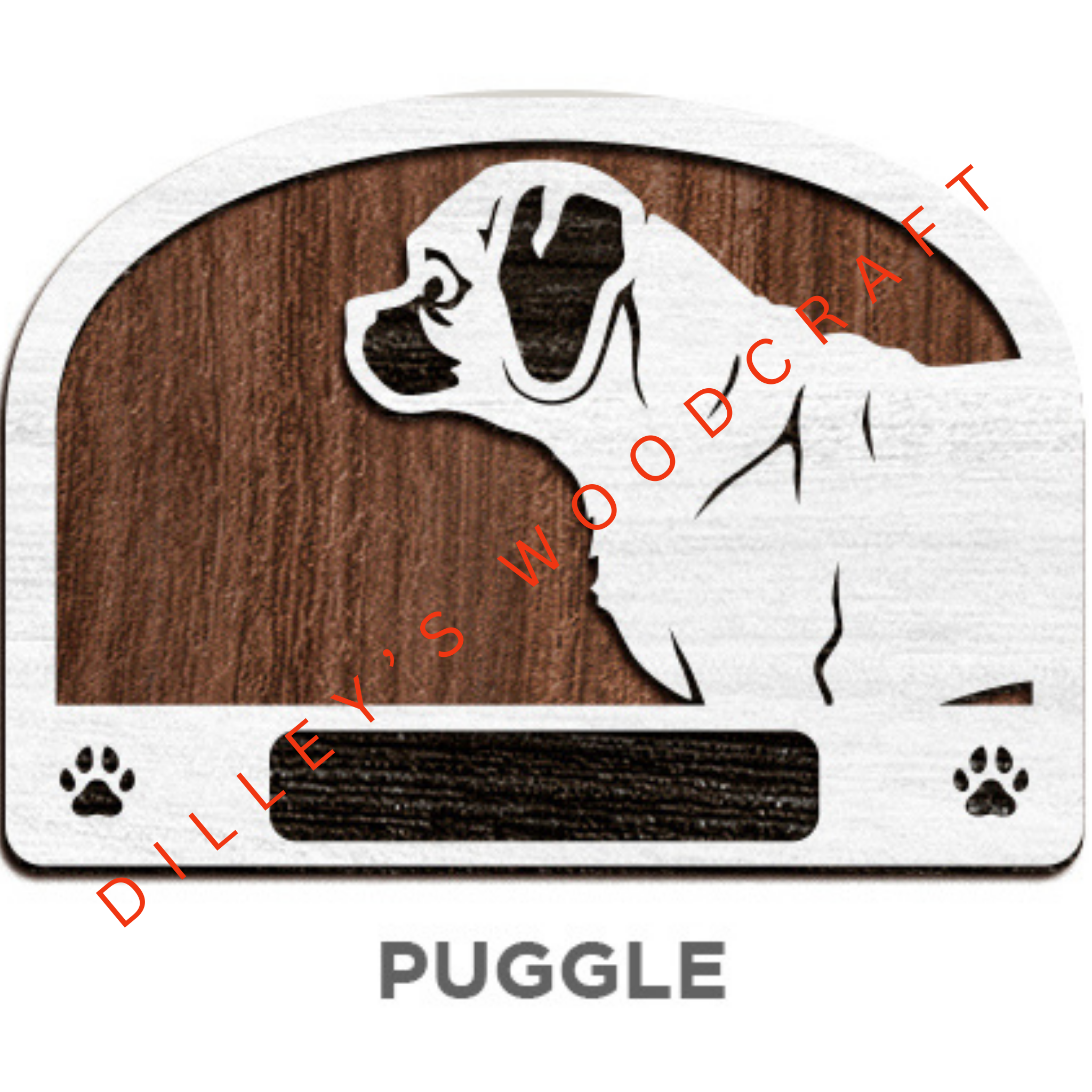 Dog Leash Holders - Puggle