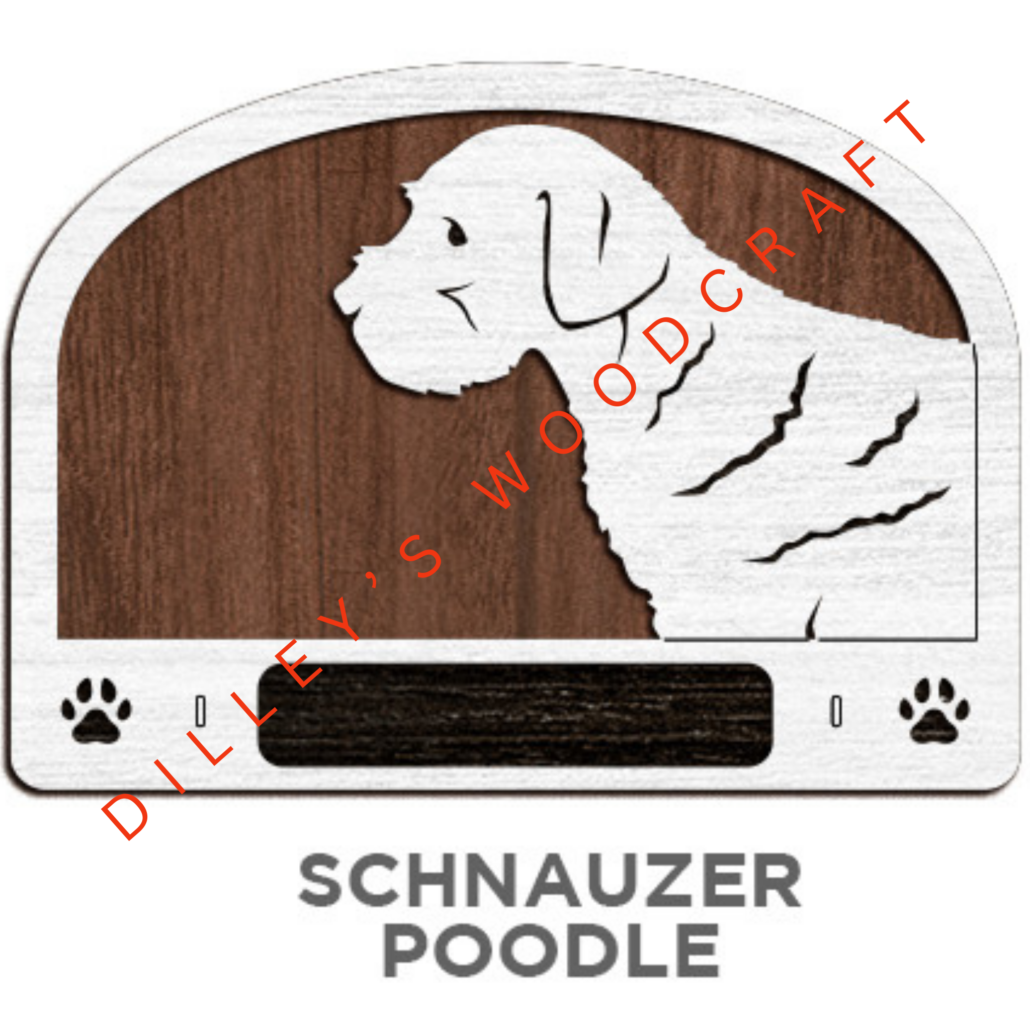 Dog Leash Holders - Schnauzer Poodle