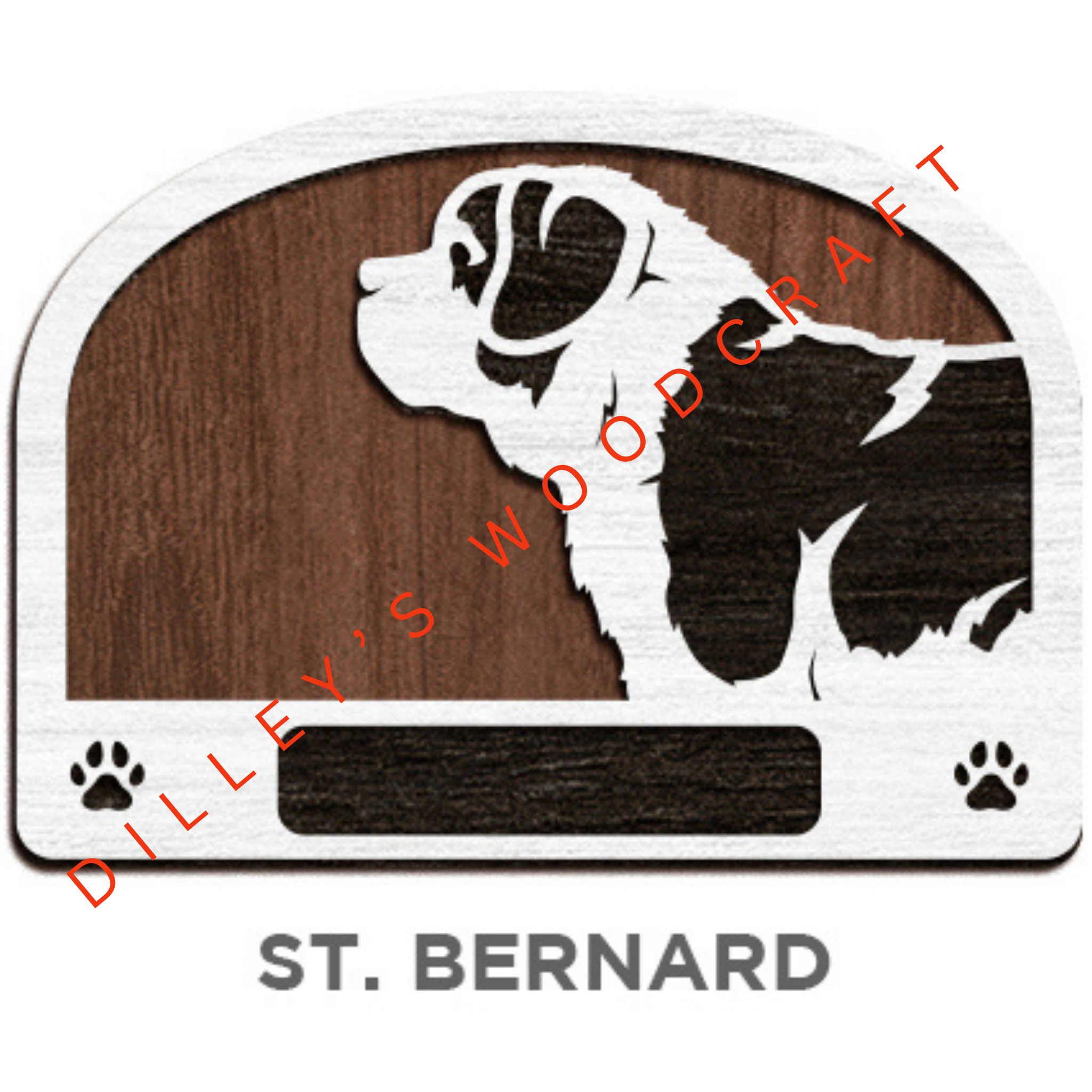 Dog Leash Holders - St. Bernard