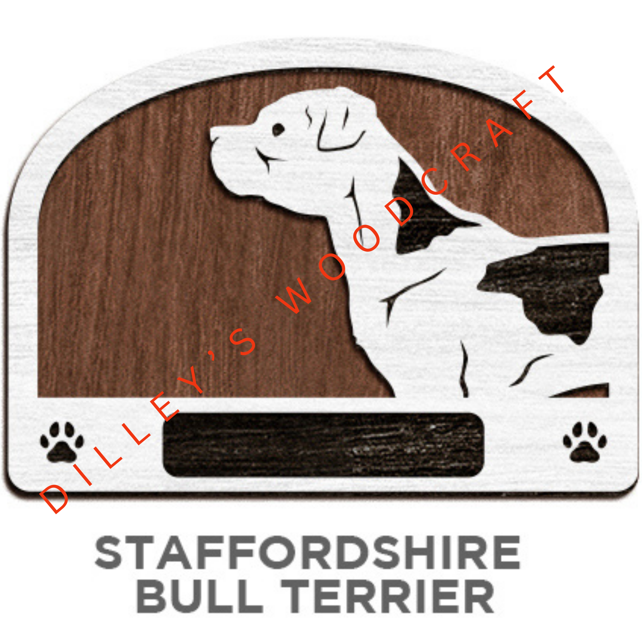 Dog Leash Holders - Staffordshire Bull Terrier