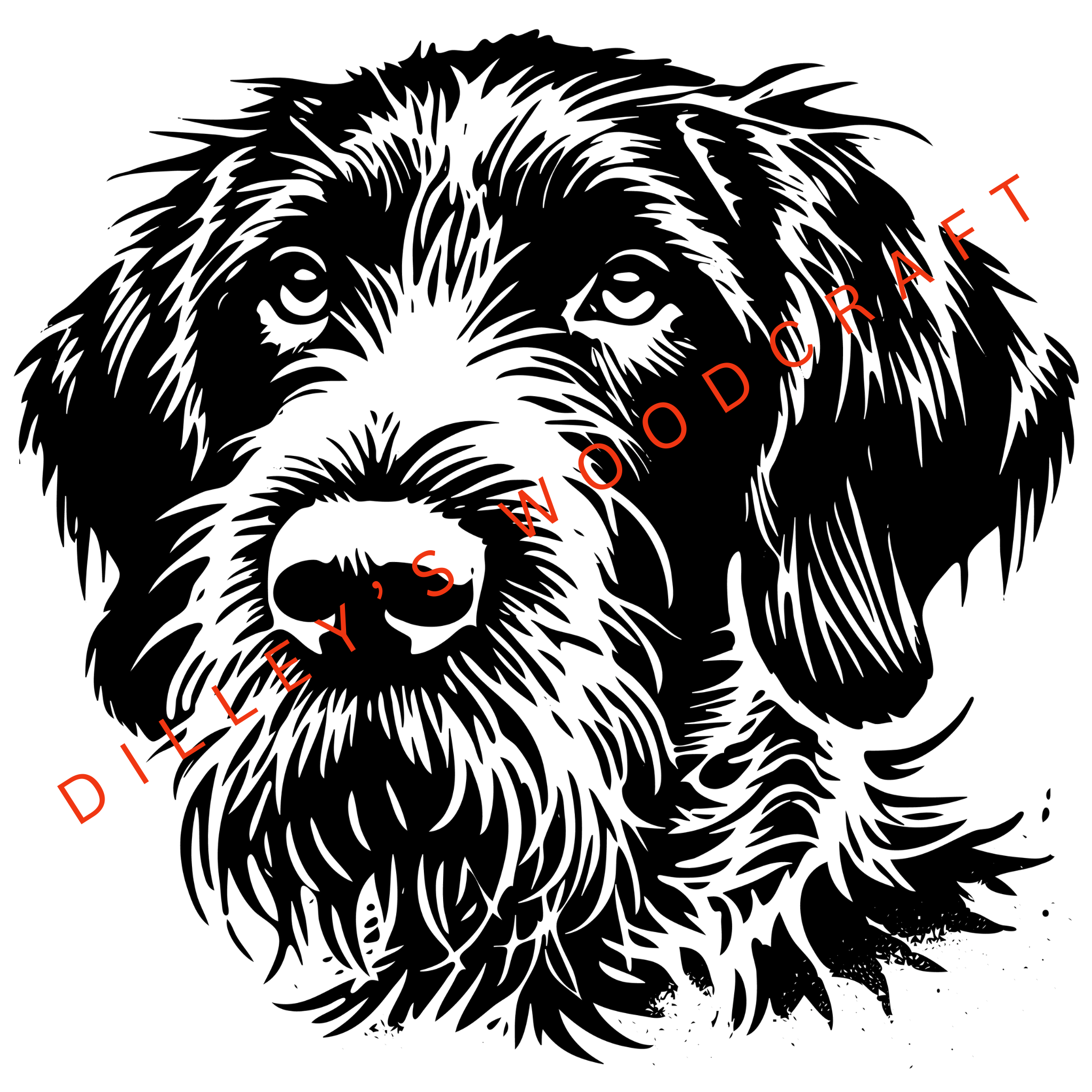 German Wirehaired Pointer Engraving Board