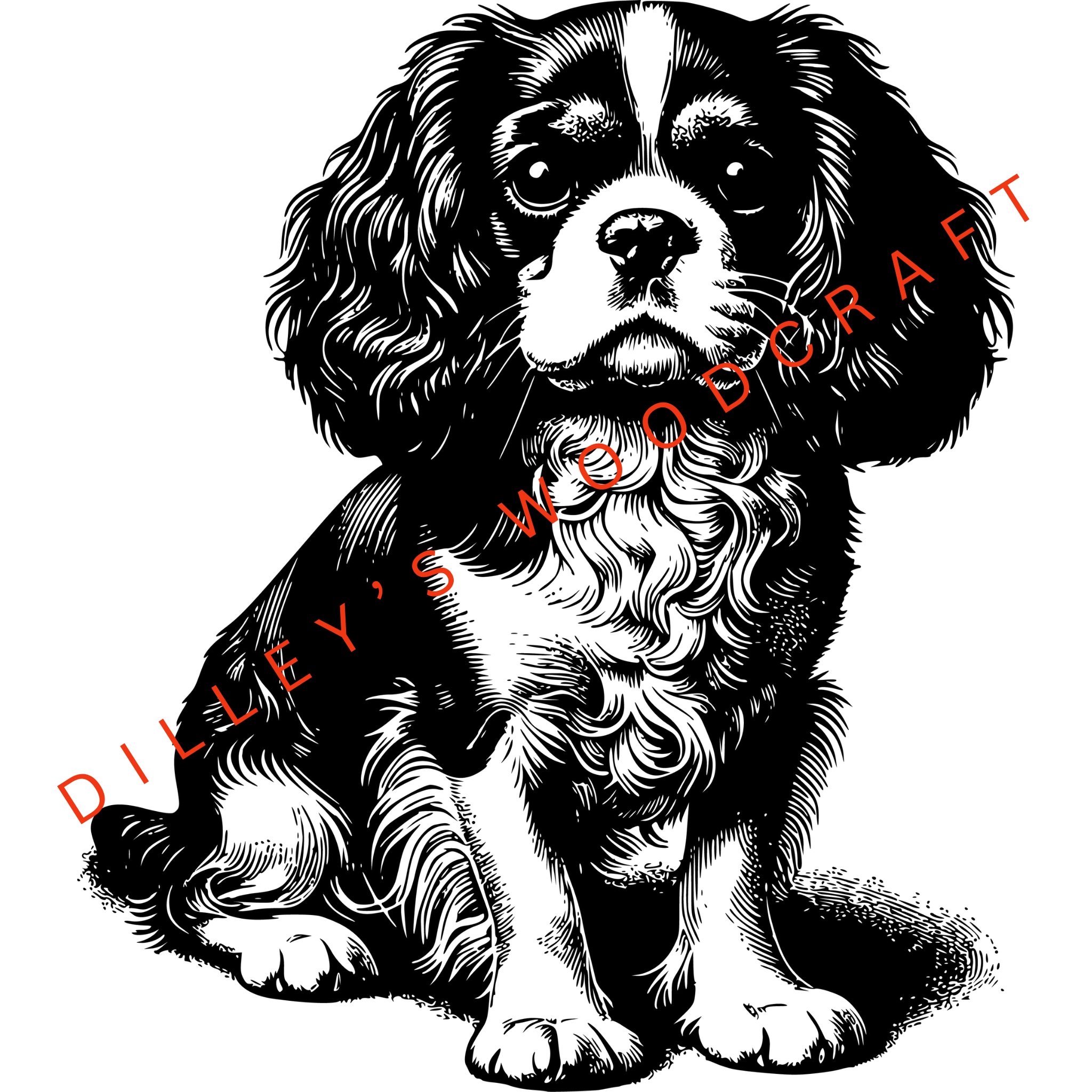 Caviler Puppy Engraving Board