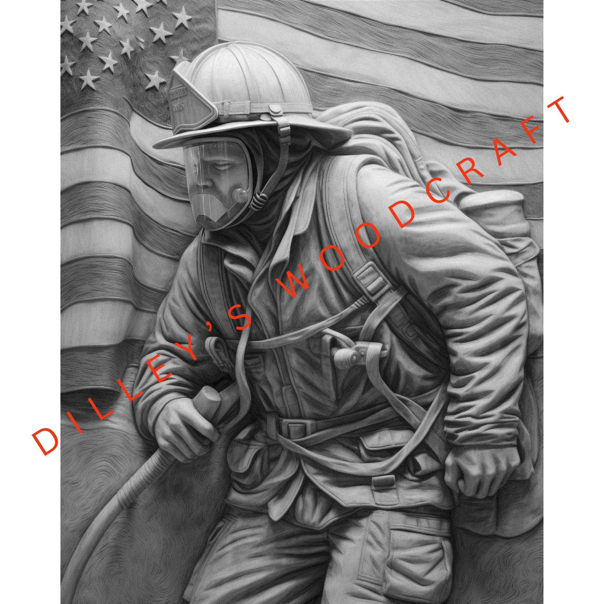 Fireman Engraving Board