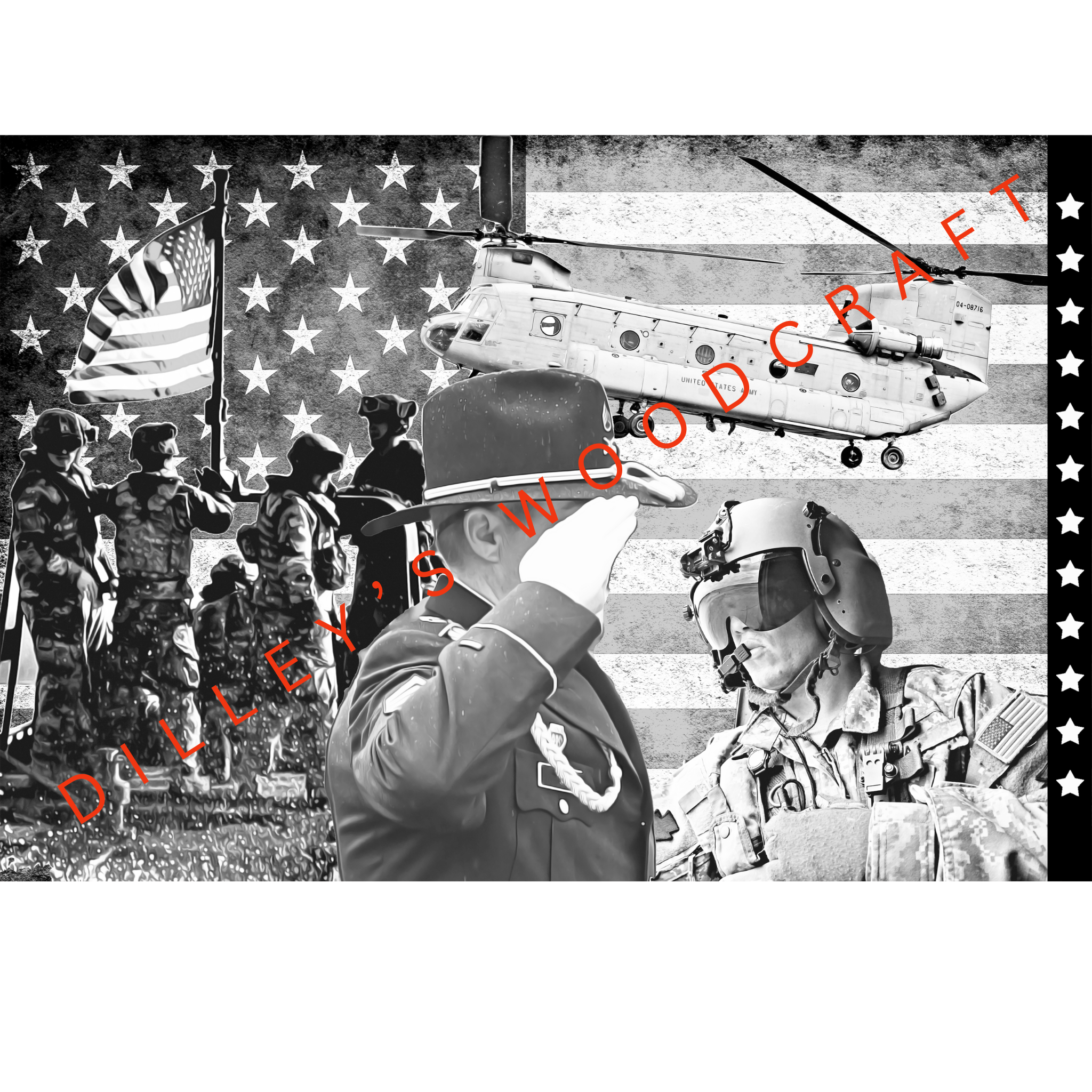 Flag Reserves Engraving Board