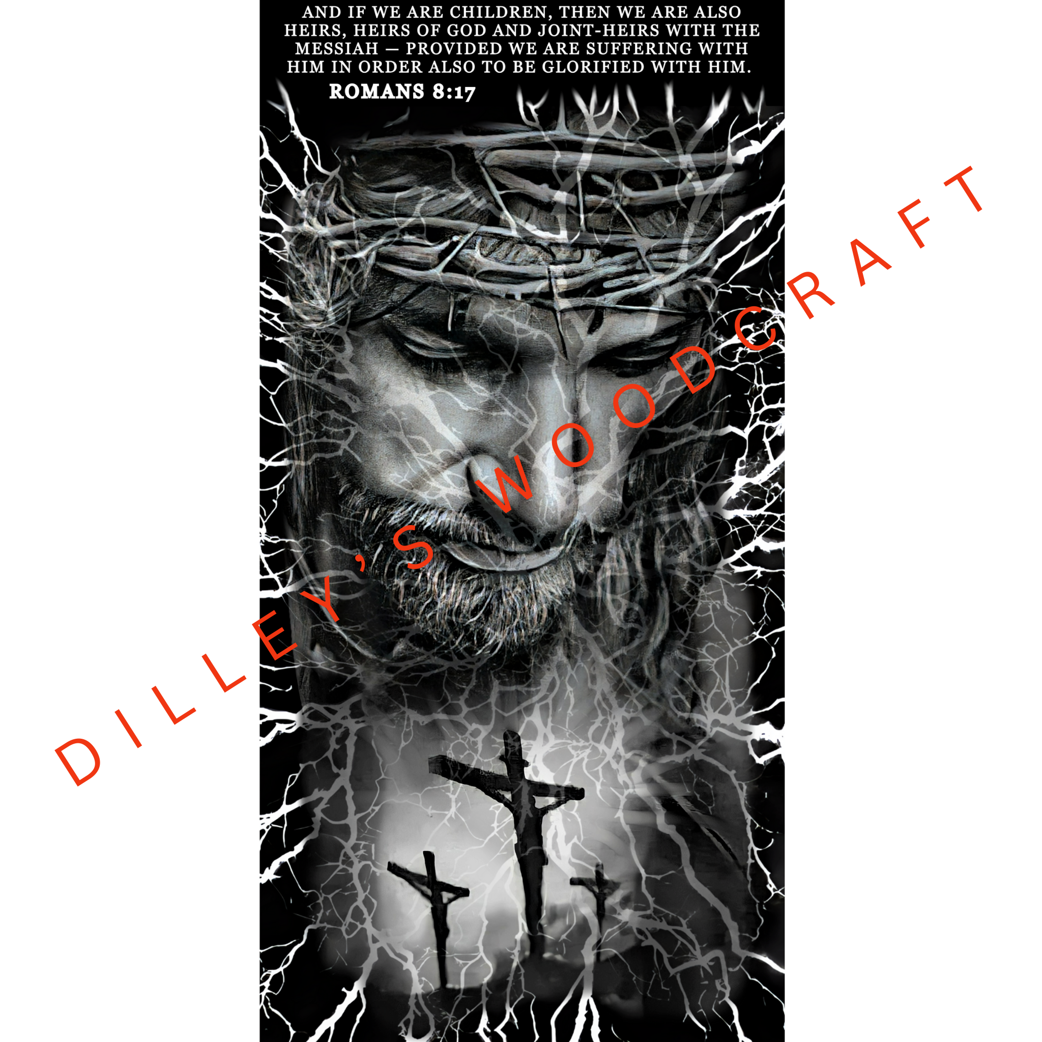 Jesus Romans 8:17 Engraving Board