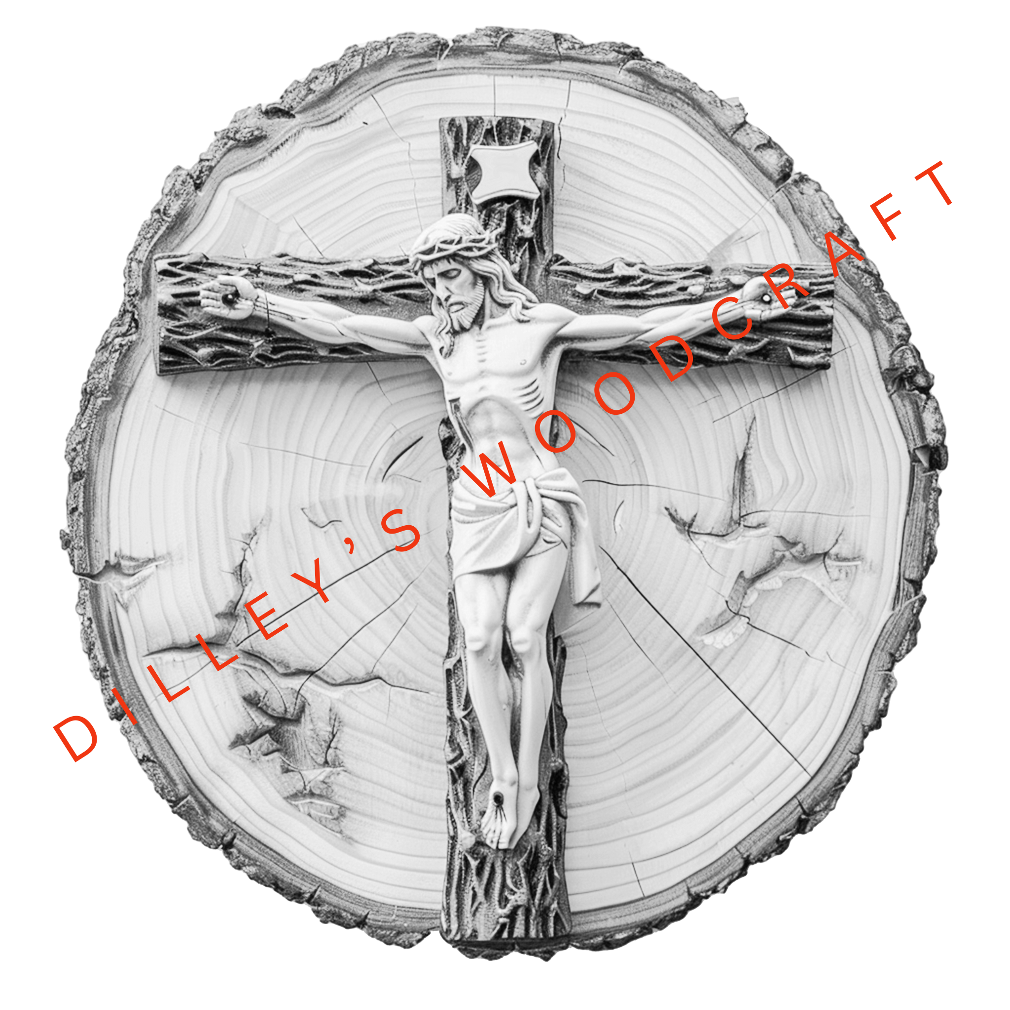 Jesus on the Cross Engraving Board
