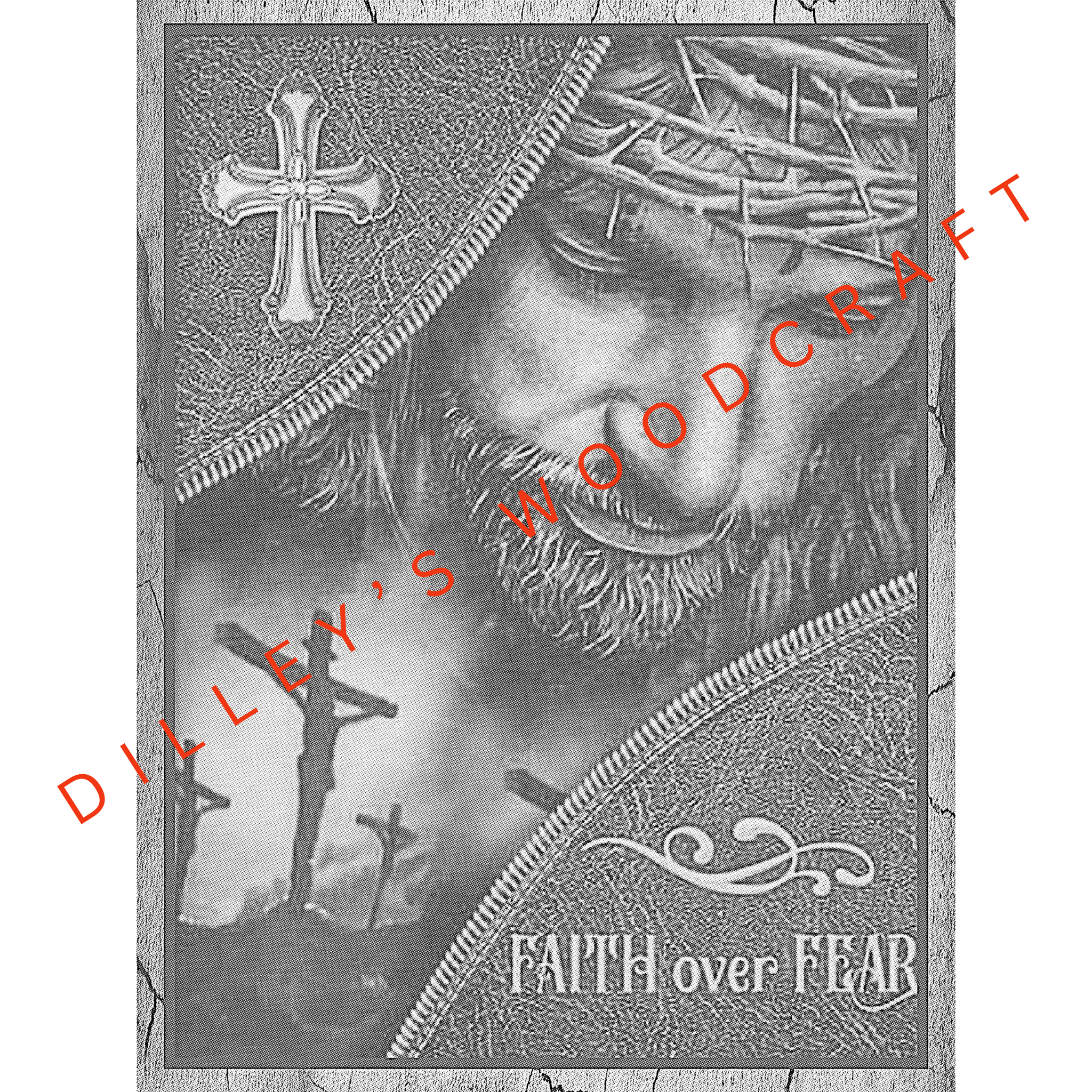 Jesus Over Fear Engraving Board