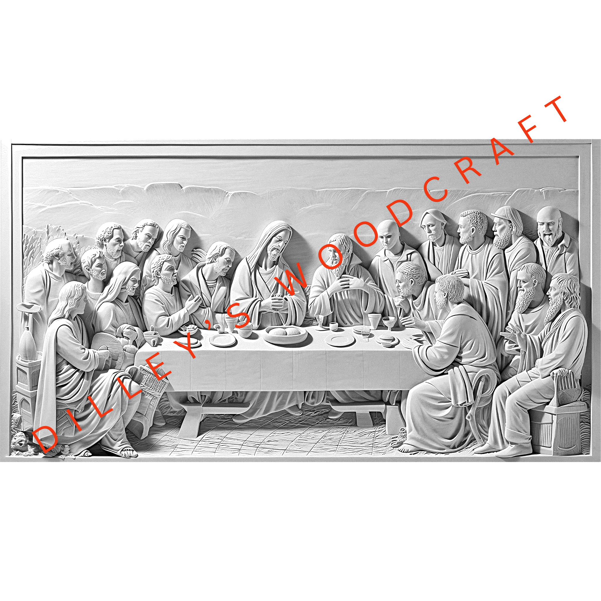 Last Supper Engraving Board
