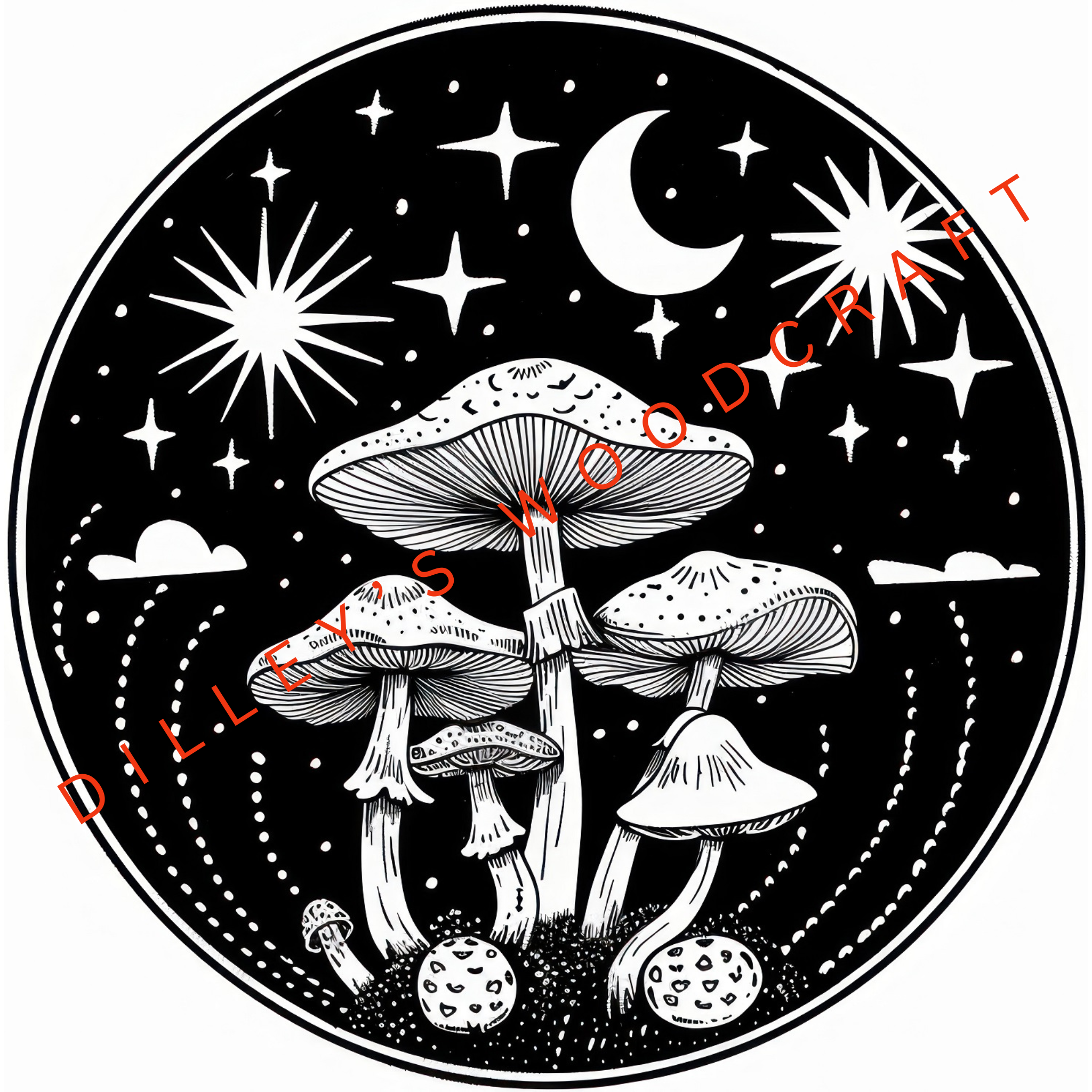 Mushroom Engraving Board