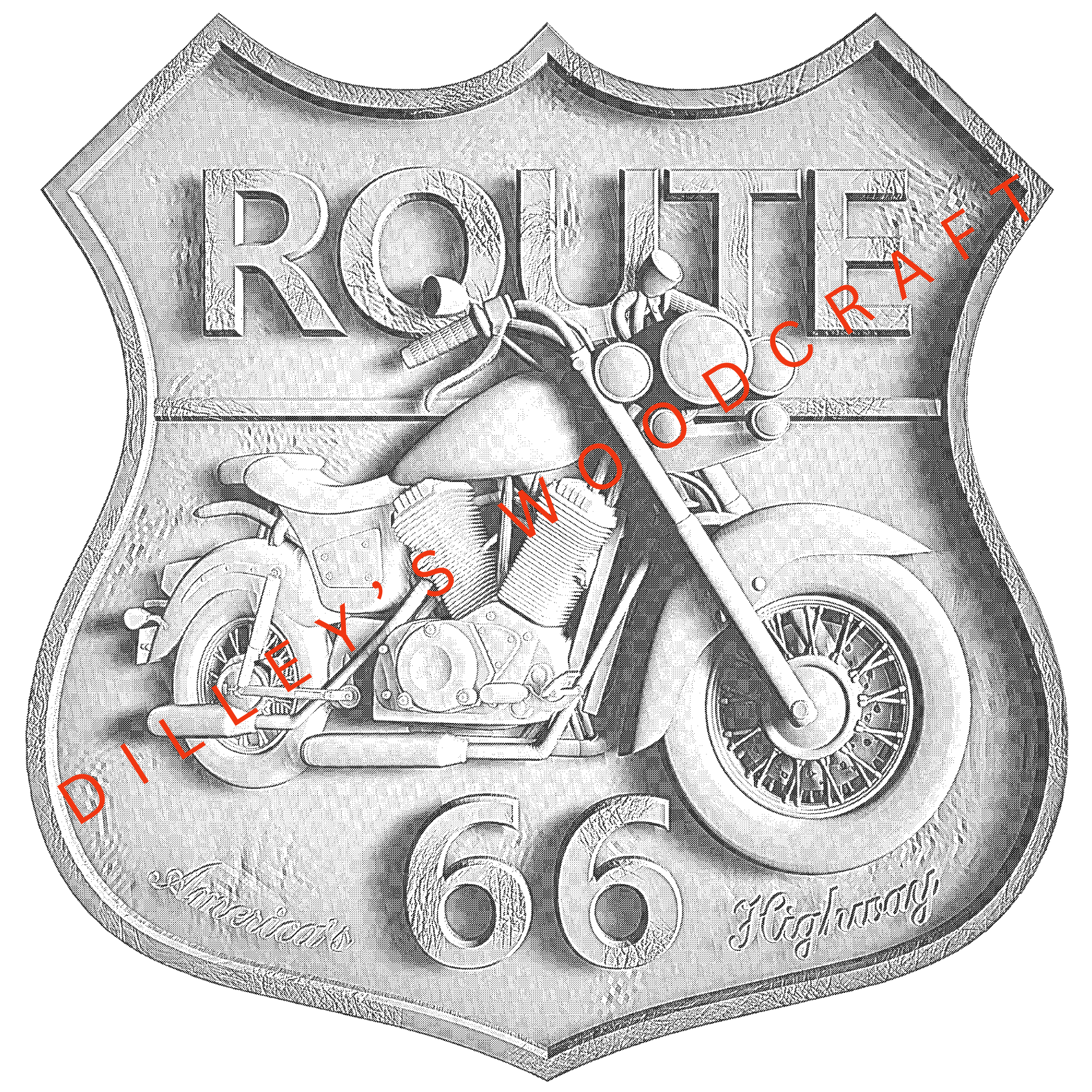 Route 66 Engraving Board