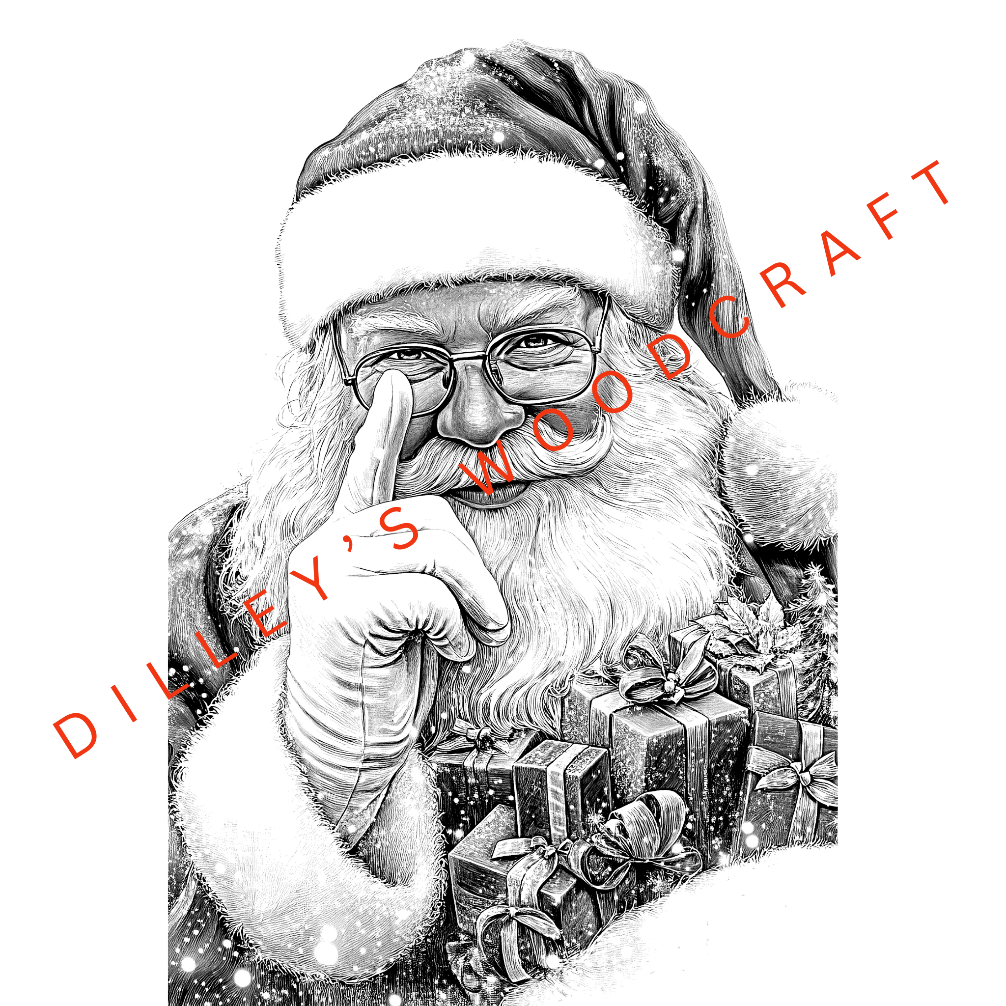 Santa Engraving Board
