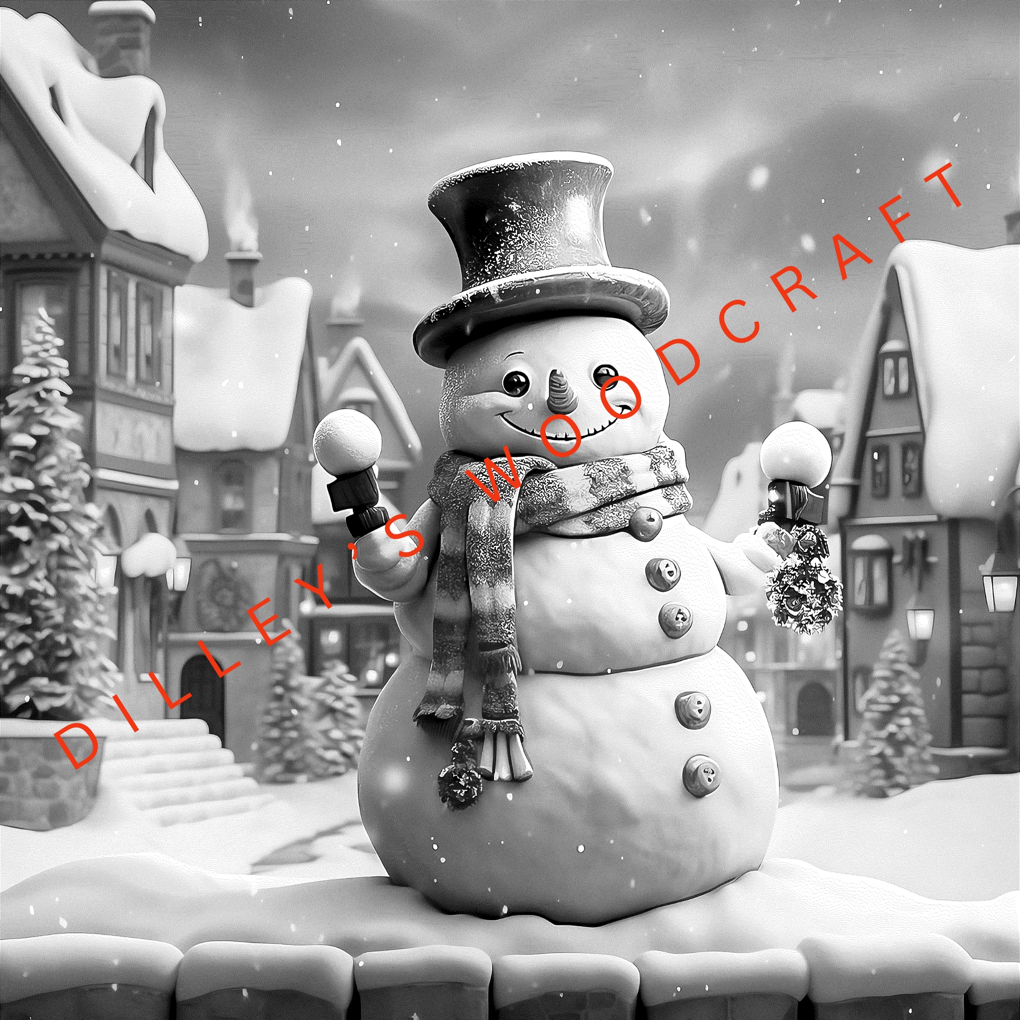Frosty the Snowman Engraving Board
