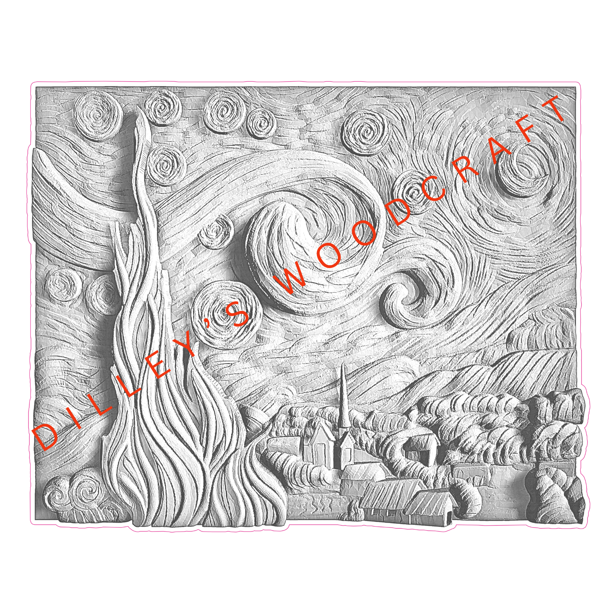 Starry Starry Night Engraving Board