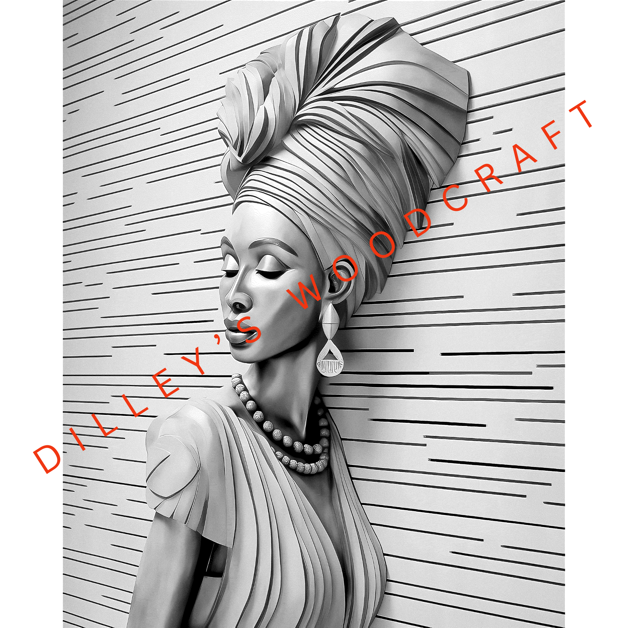 Woman of Color Engraving Board