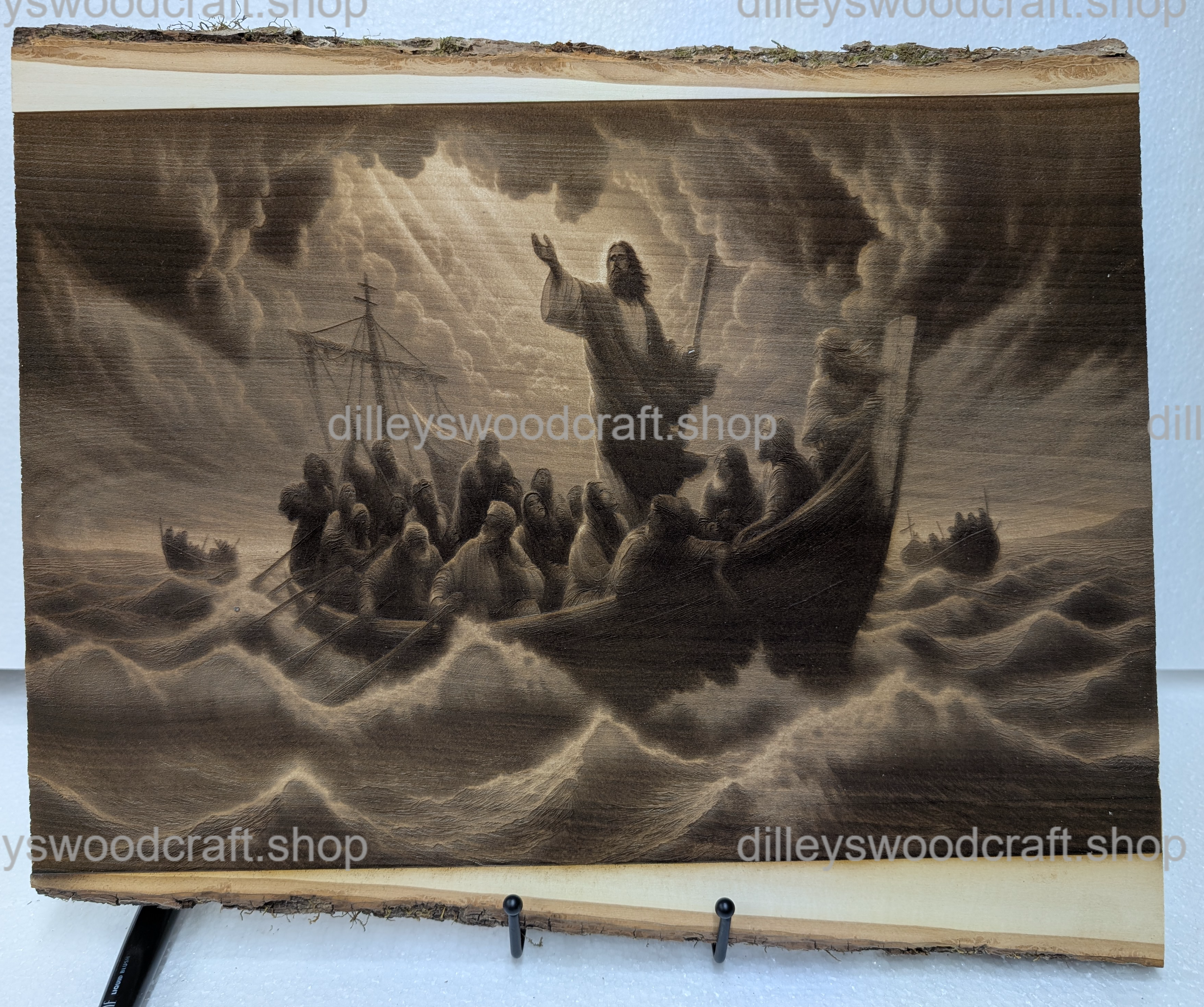 Jesus Calming the Seas Engraving Board