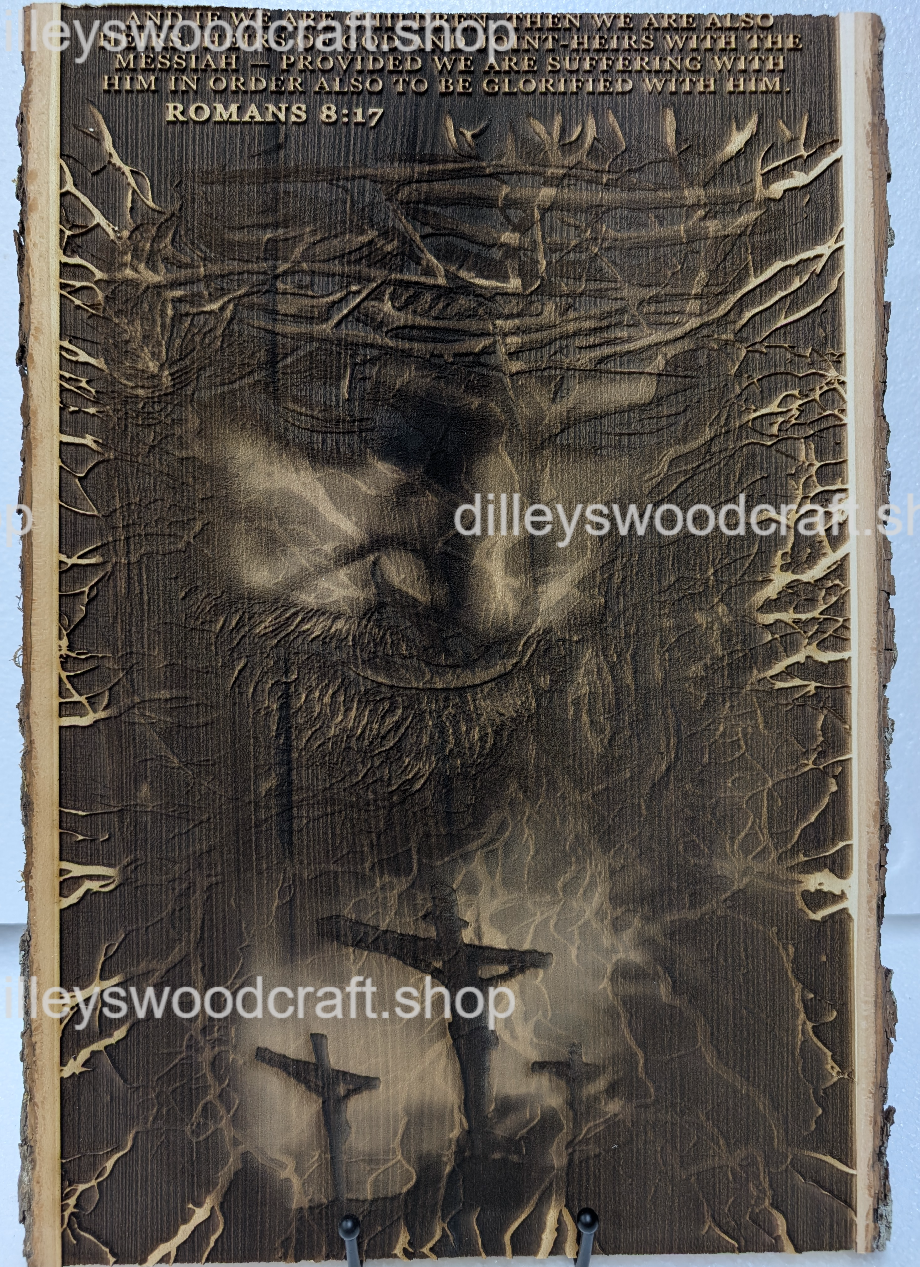 Jesus Romans 8:17 Engraving Board