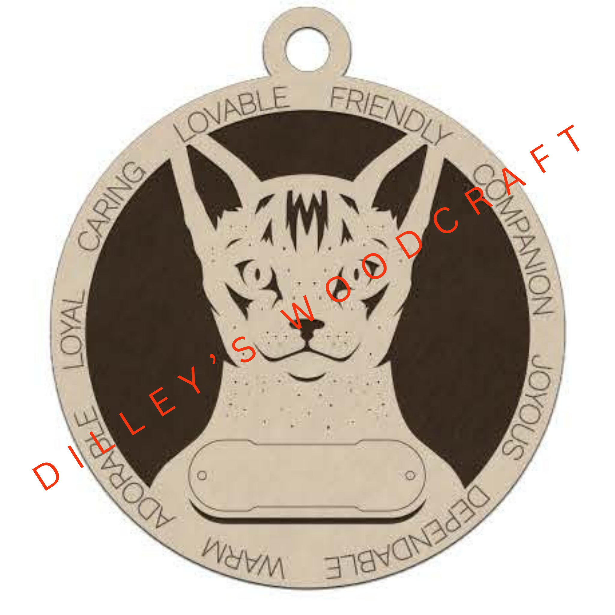 Cat Ornament Friendly - Abyssinian Cat