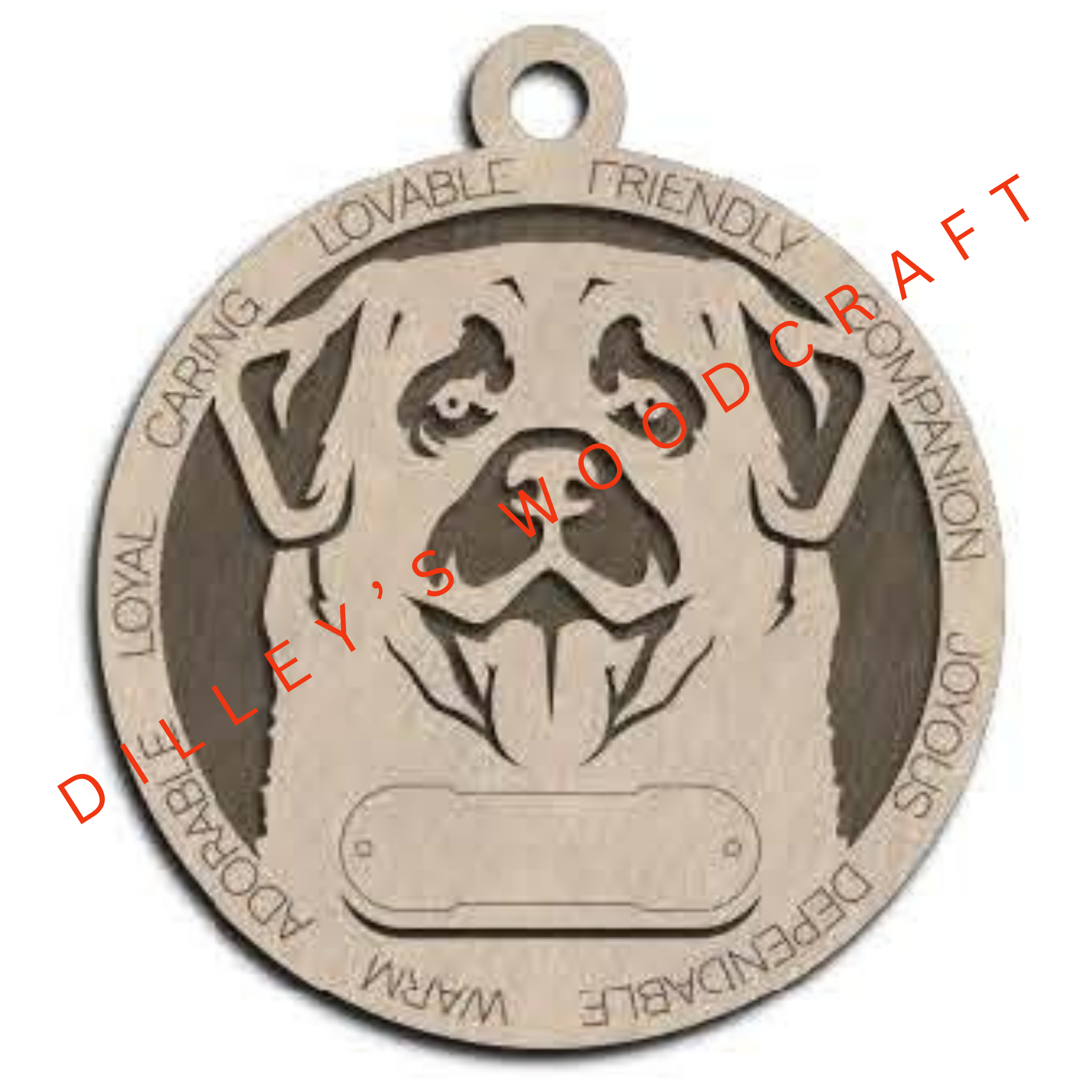 Dog Ornament Friendly (Plain Background) - Anatolian Shepherd