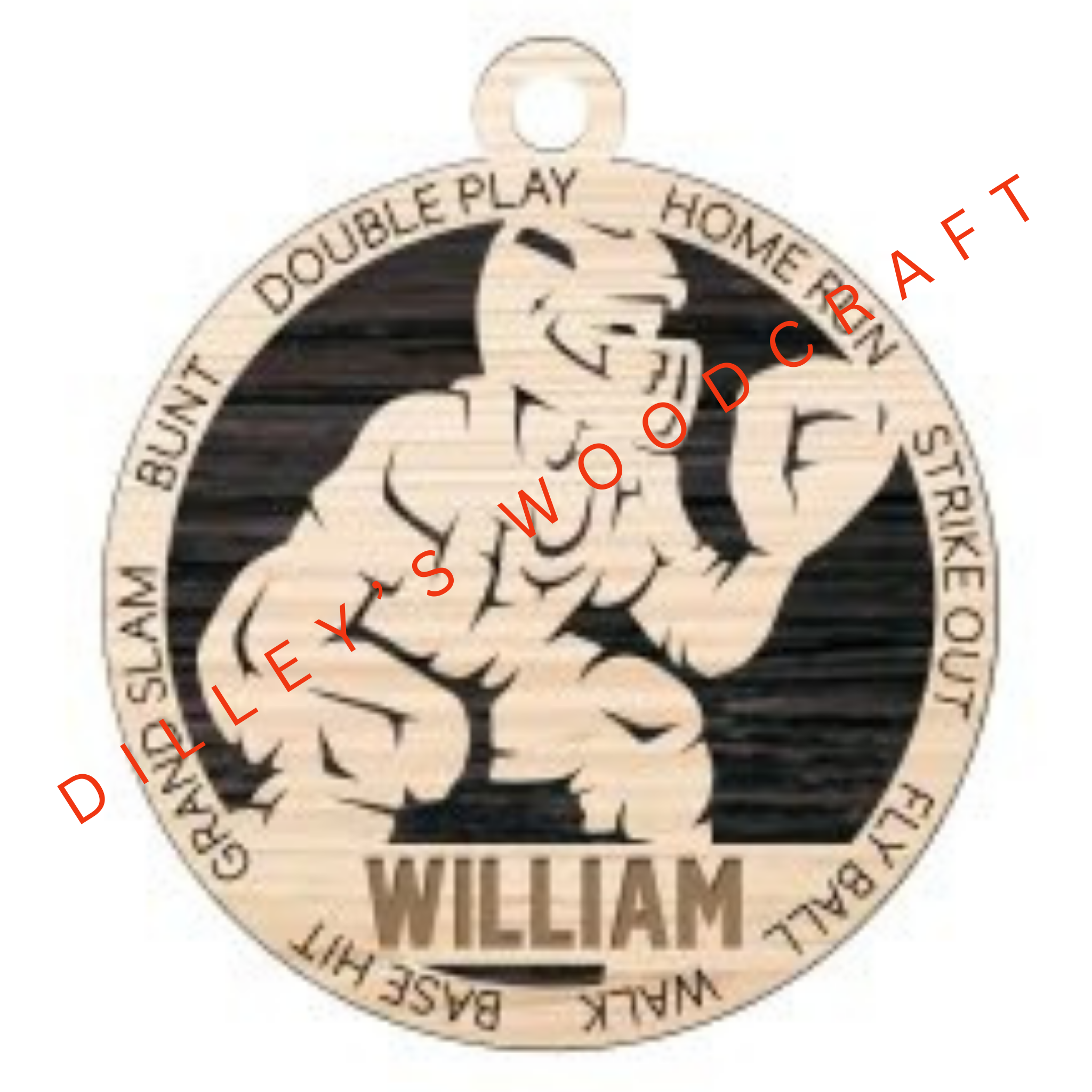 Stadium Series Ornament - Baseball Catcher (Male)