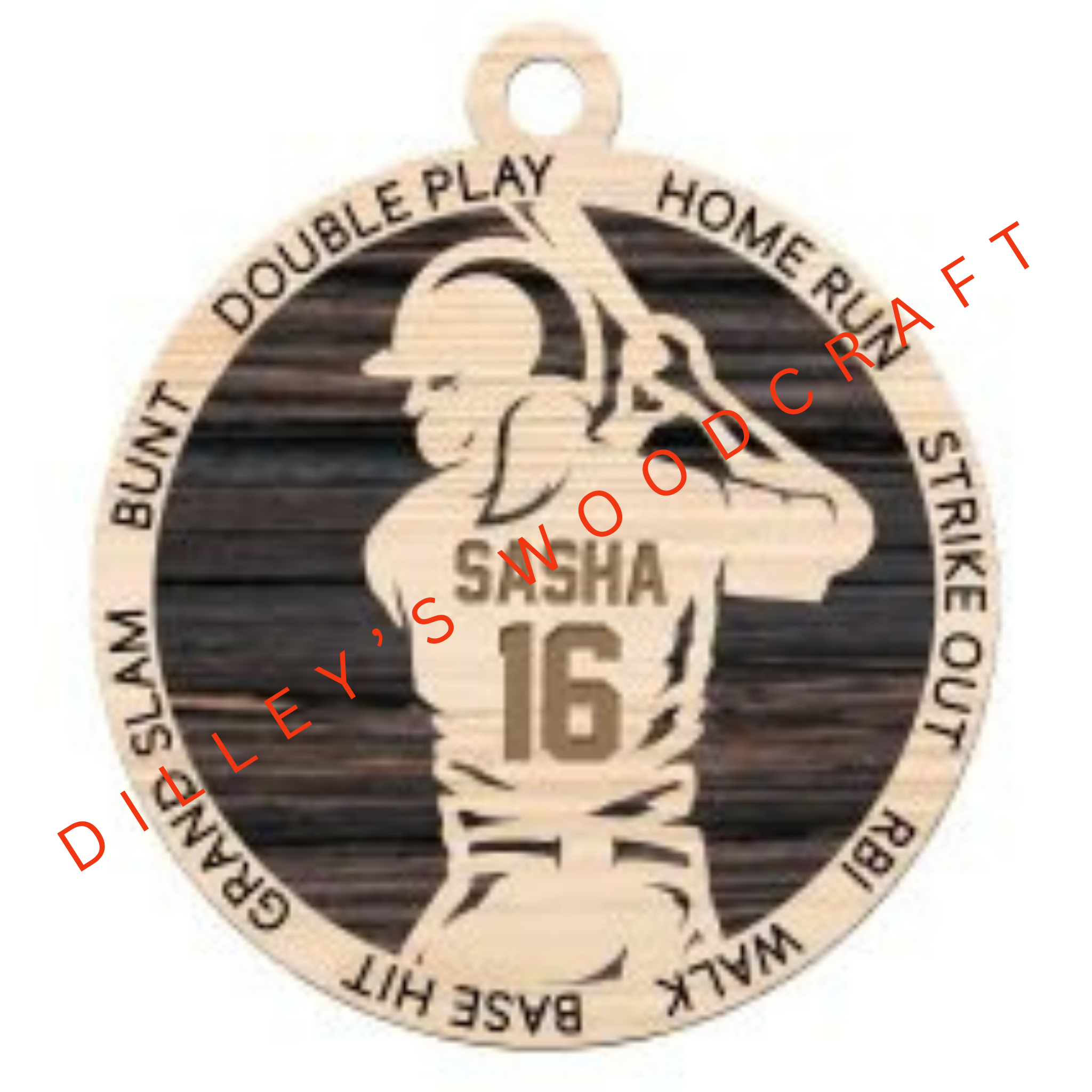 Stadium Series Ornament - Baseball (Female)