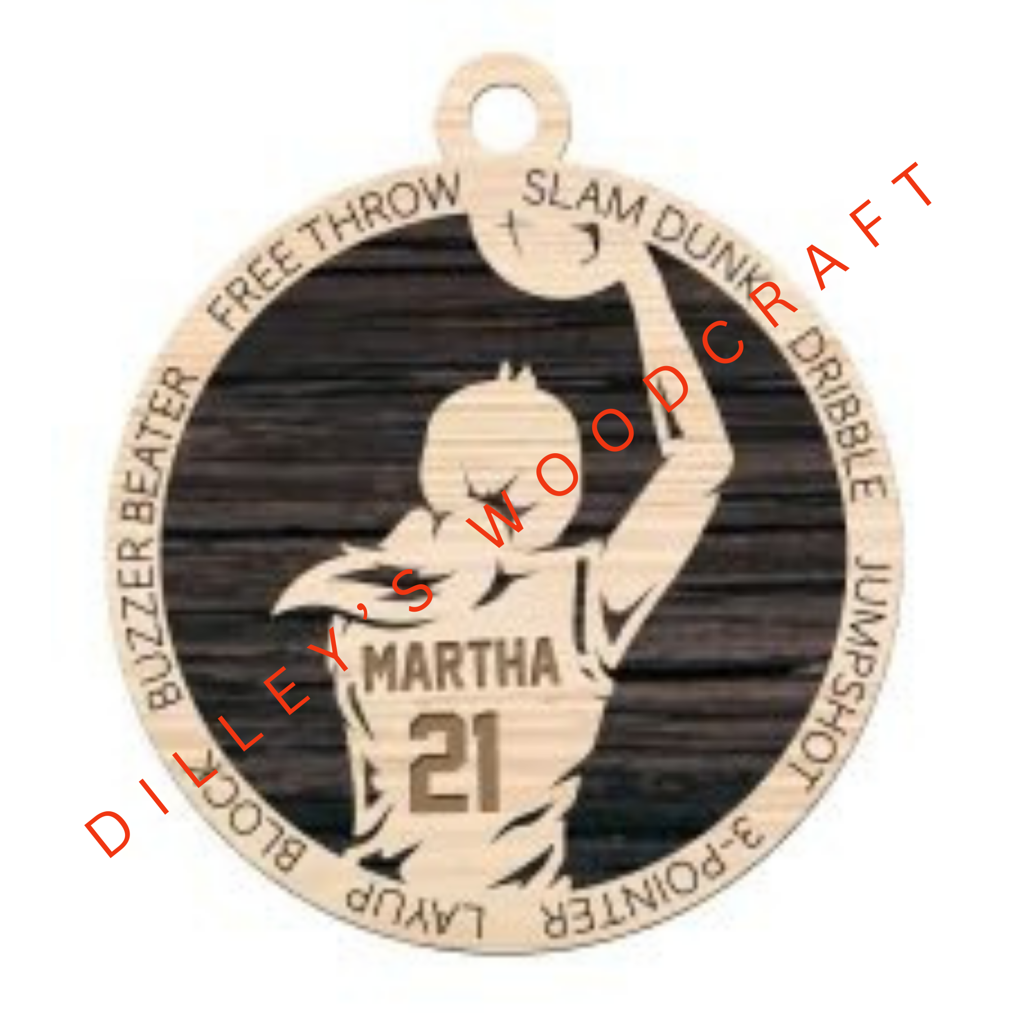 Stadium Series Ornament - Basketball (Female)