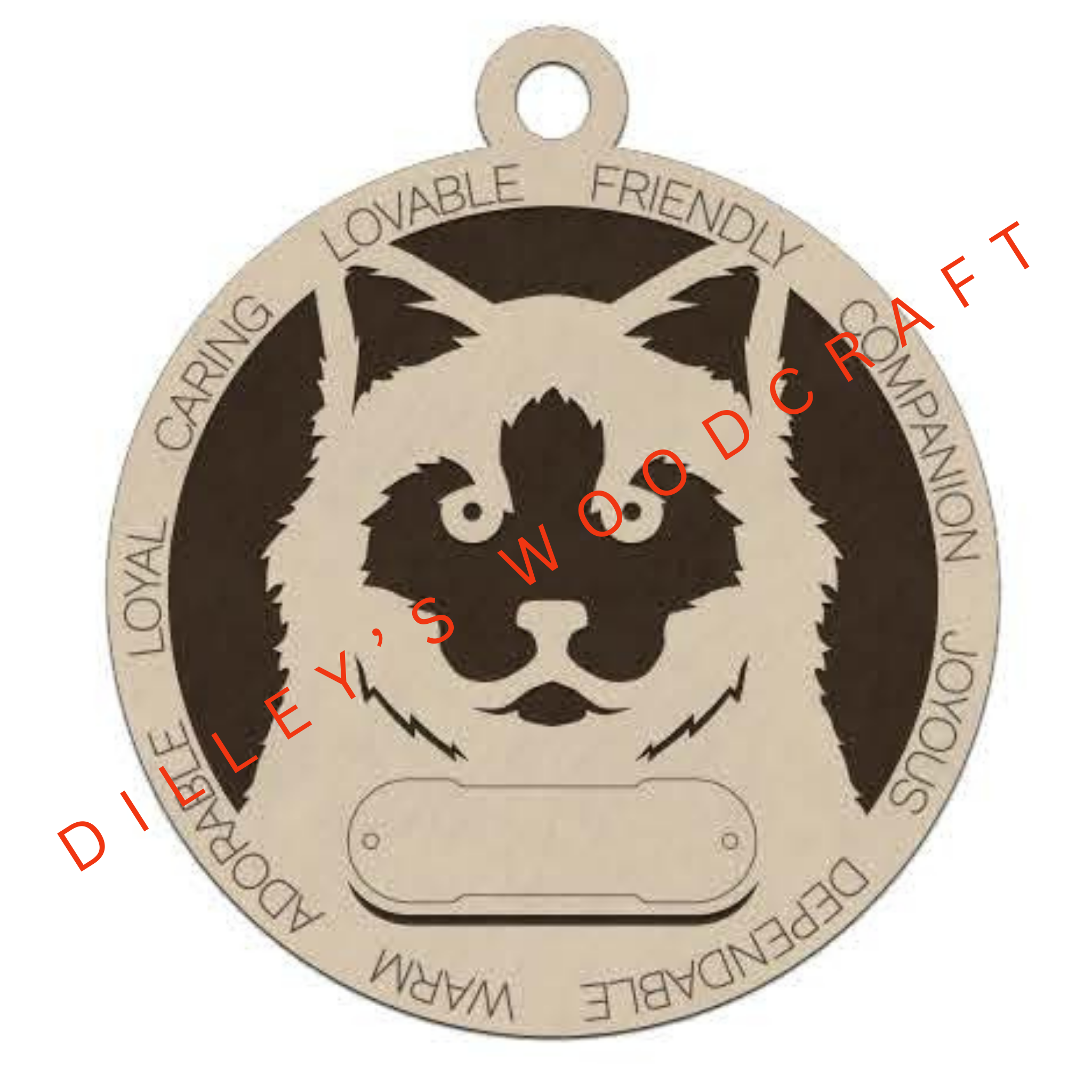Cat Ornament Friendly - Birman Cat