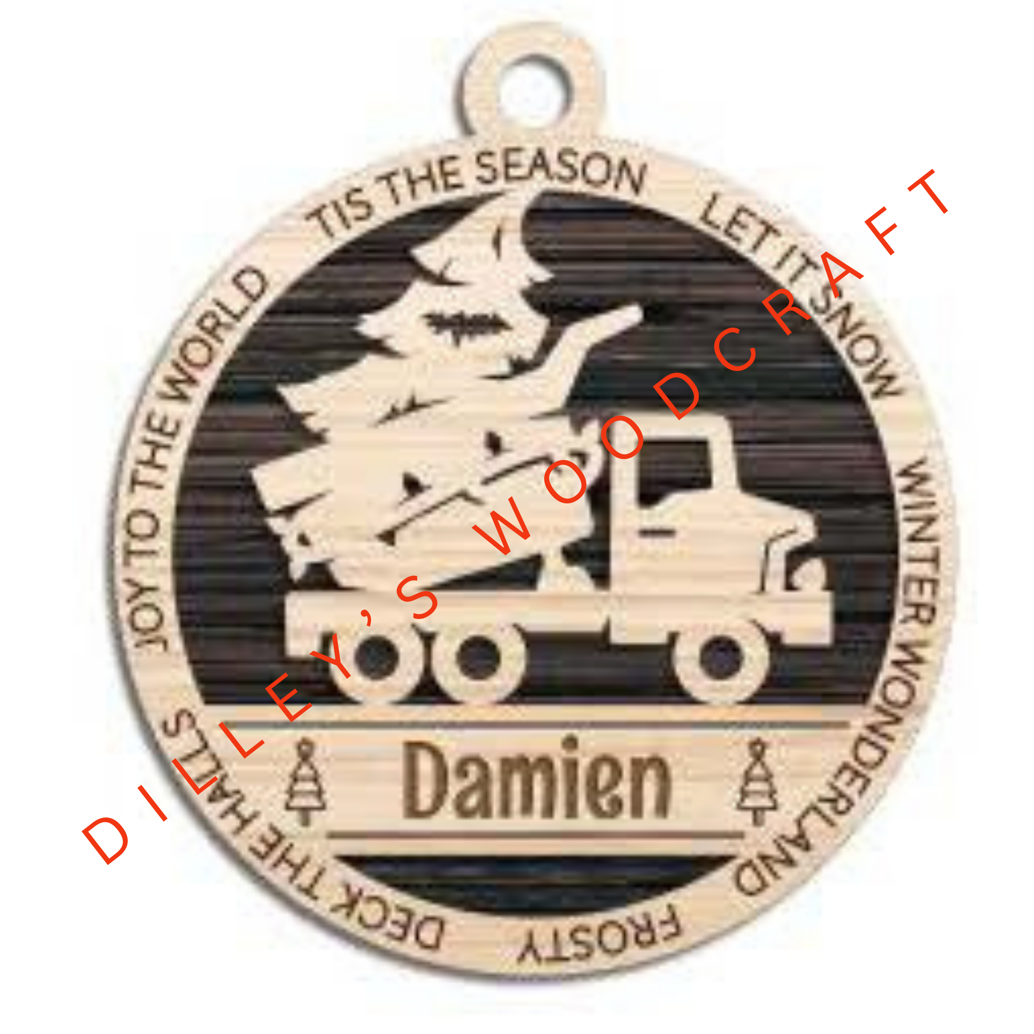 Tiny Tot Ornament - Dump Truck