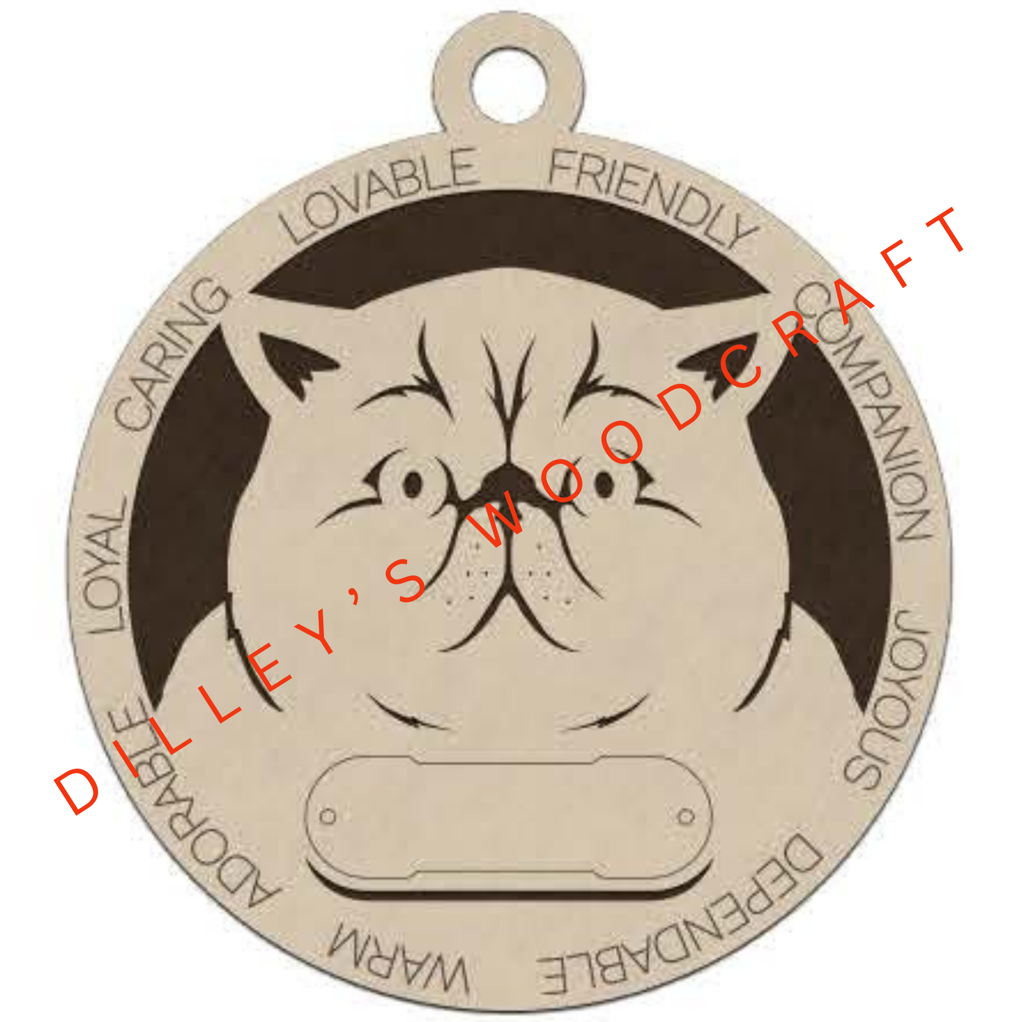Cat Ornament Friendly - Exotic Shorthair Cat