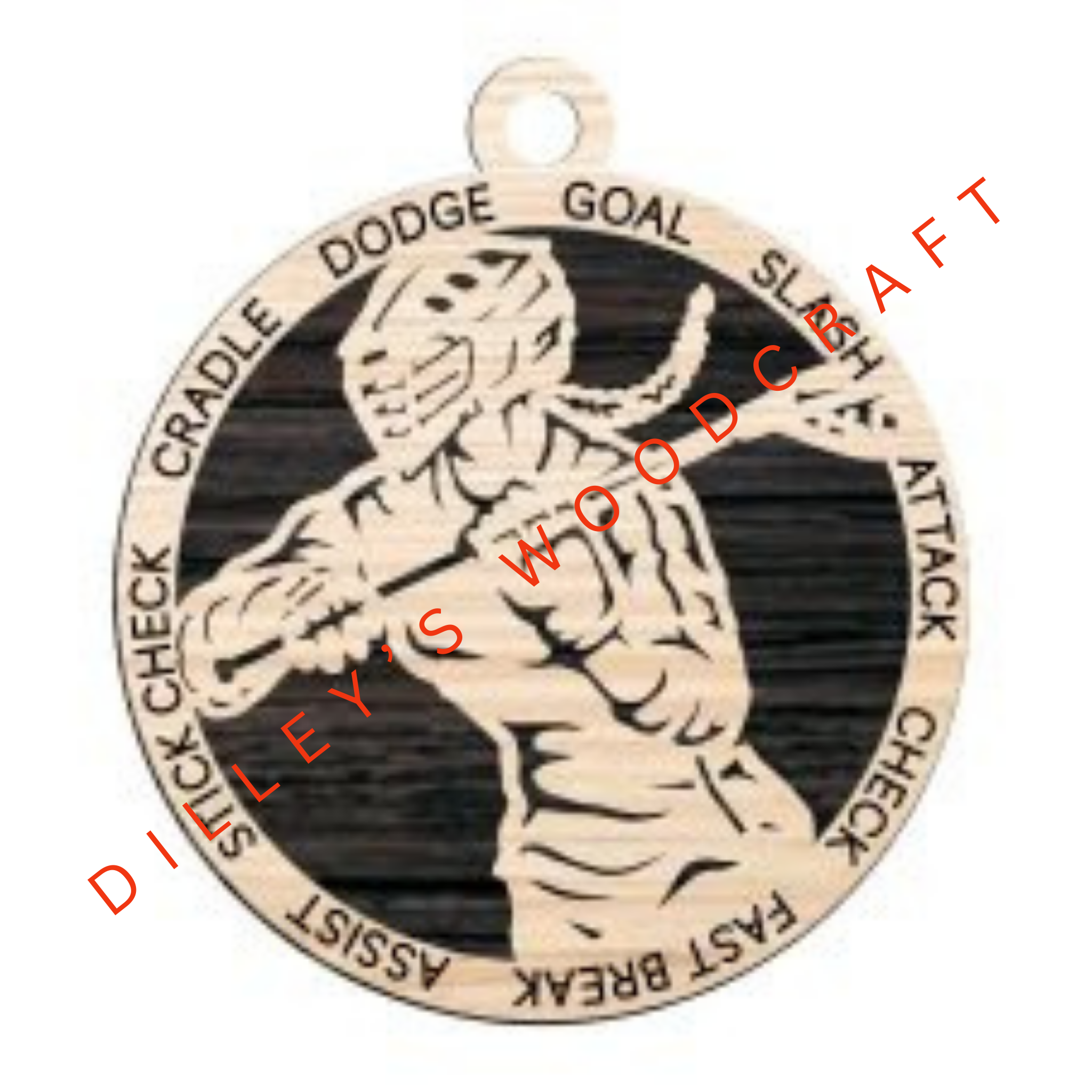 Stadium Series Ornament - Lacrosse (Female)