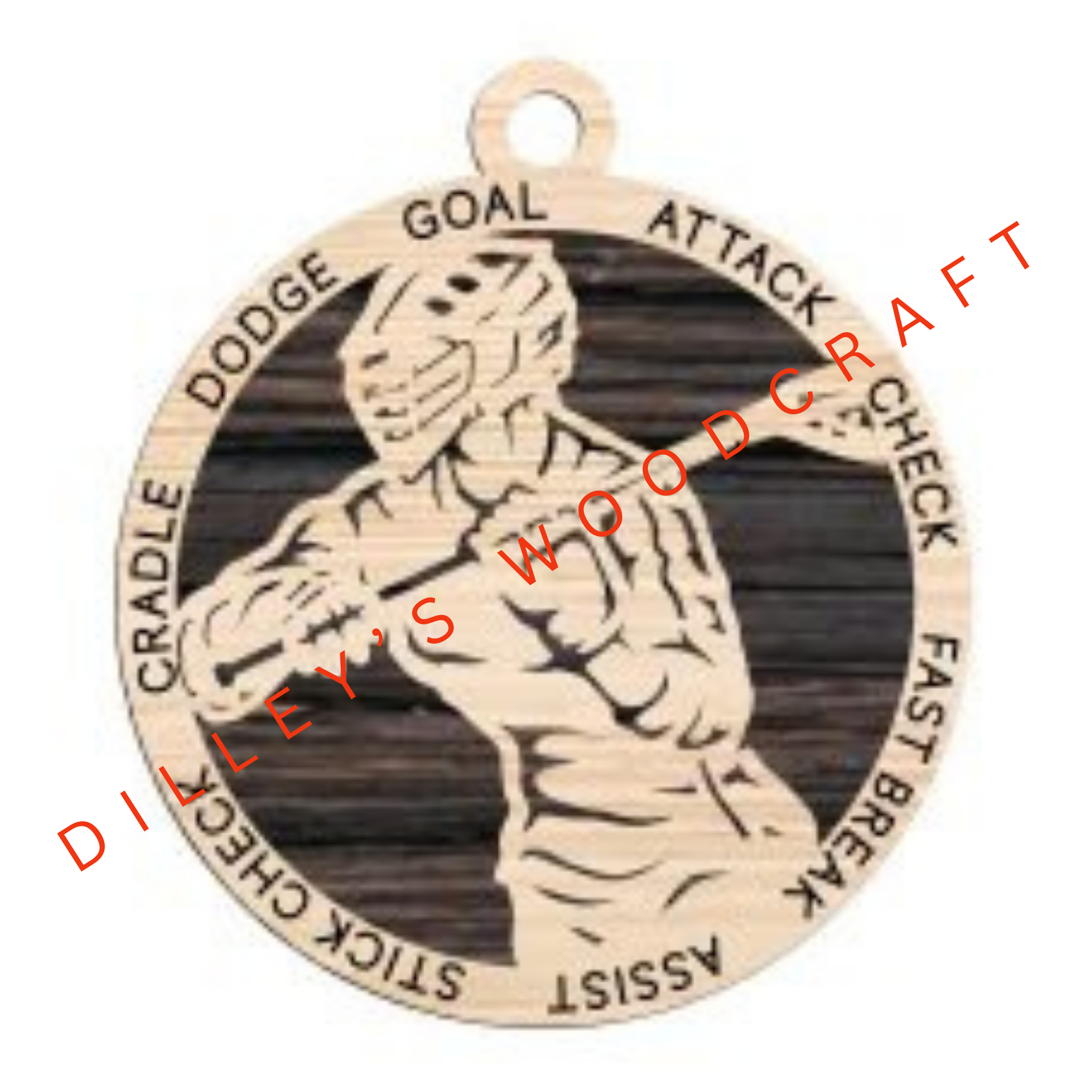 Stadium Series Ornament - Lacrosse (Male)