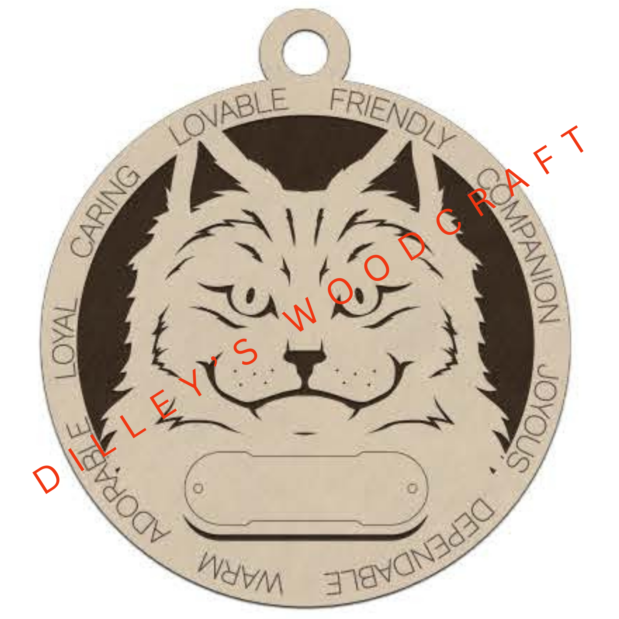Cat Ornament Friendly - Norwegian Forest Cat