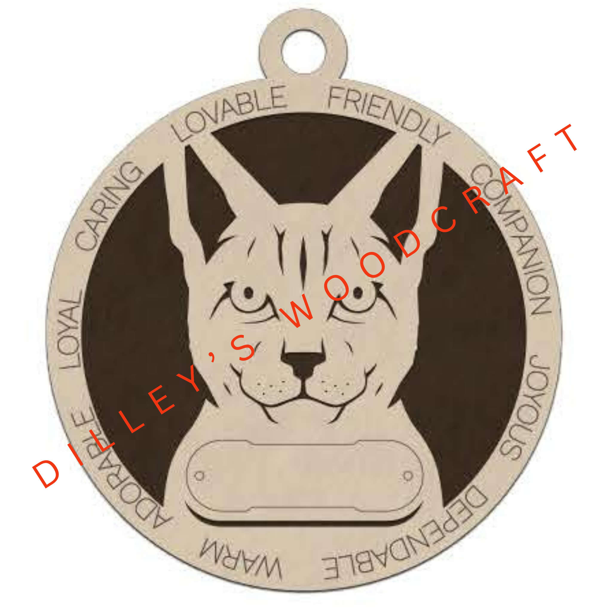 Cat Ornament Friendly - Ocicat Cat