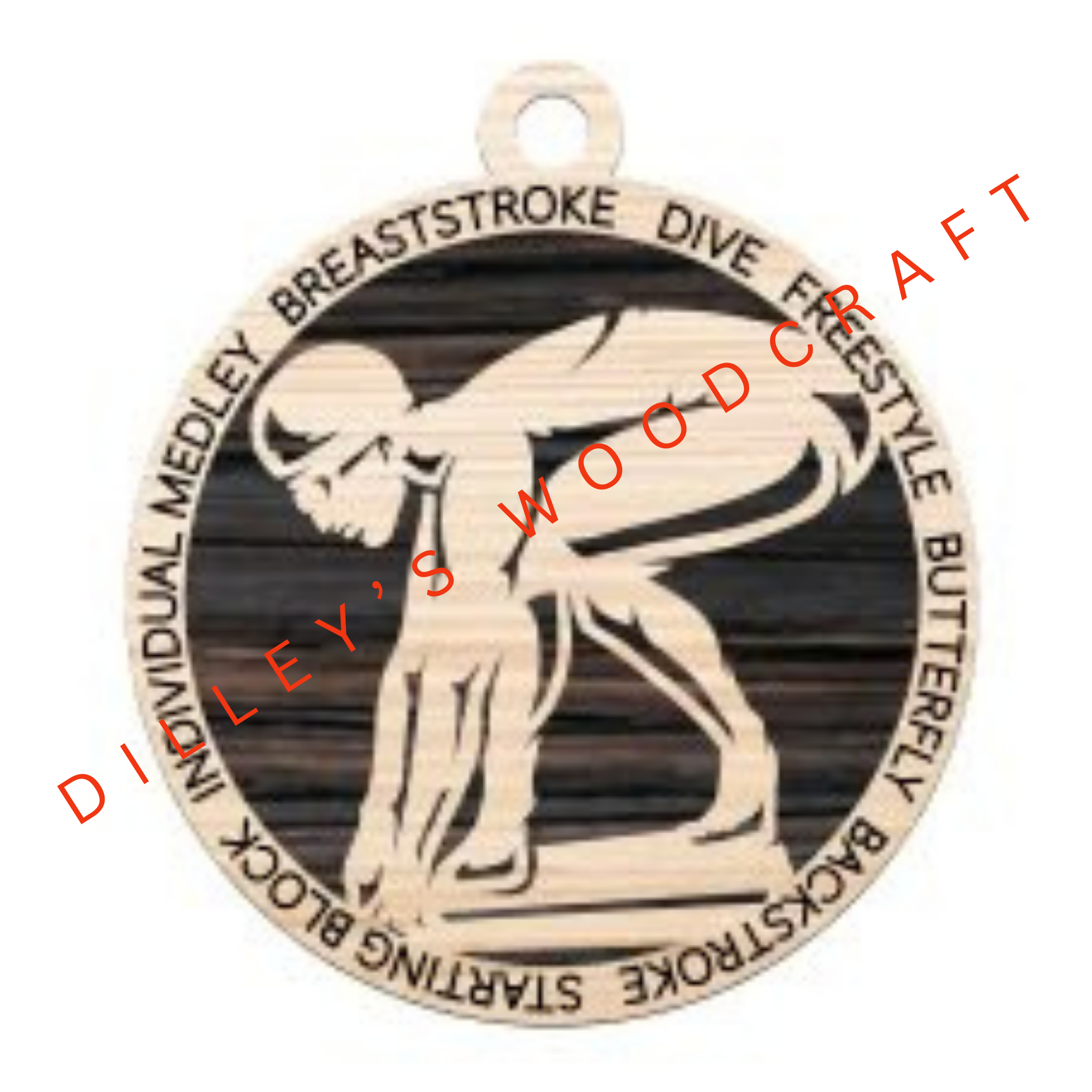 Stadium Series Ornament - Swimming (Female)