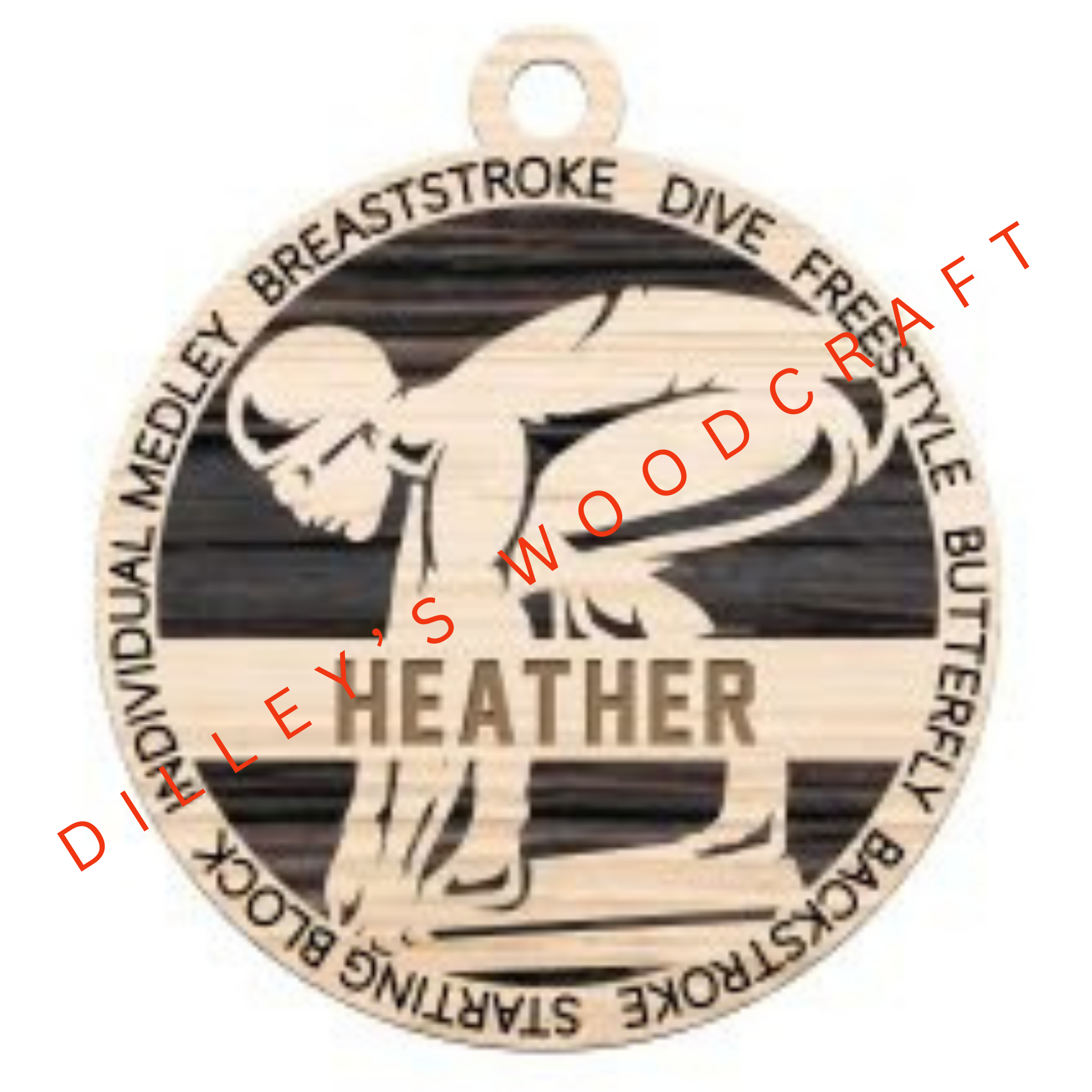Stadium Series Ornament - Swimming (Female)