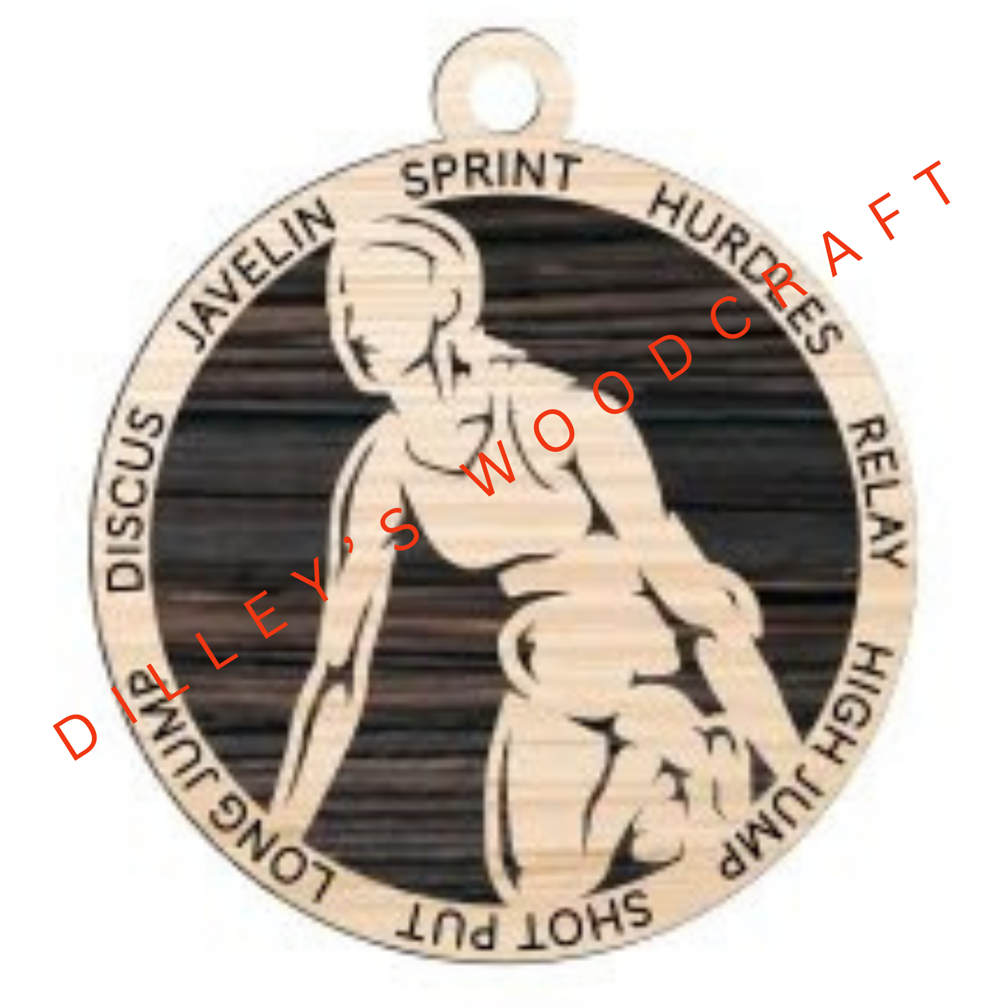 Stadium Series Ornament - Track (Female)