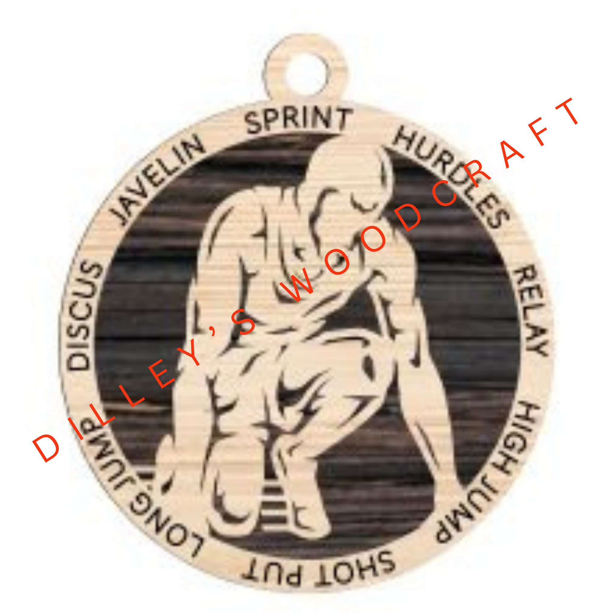 Stadium Series Ornament - Track (Male)