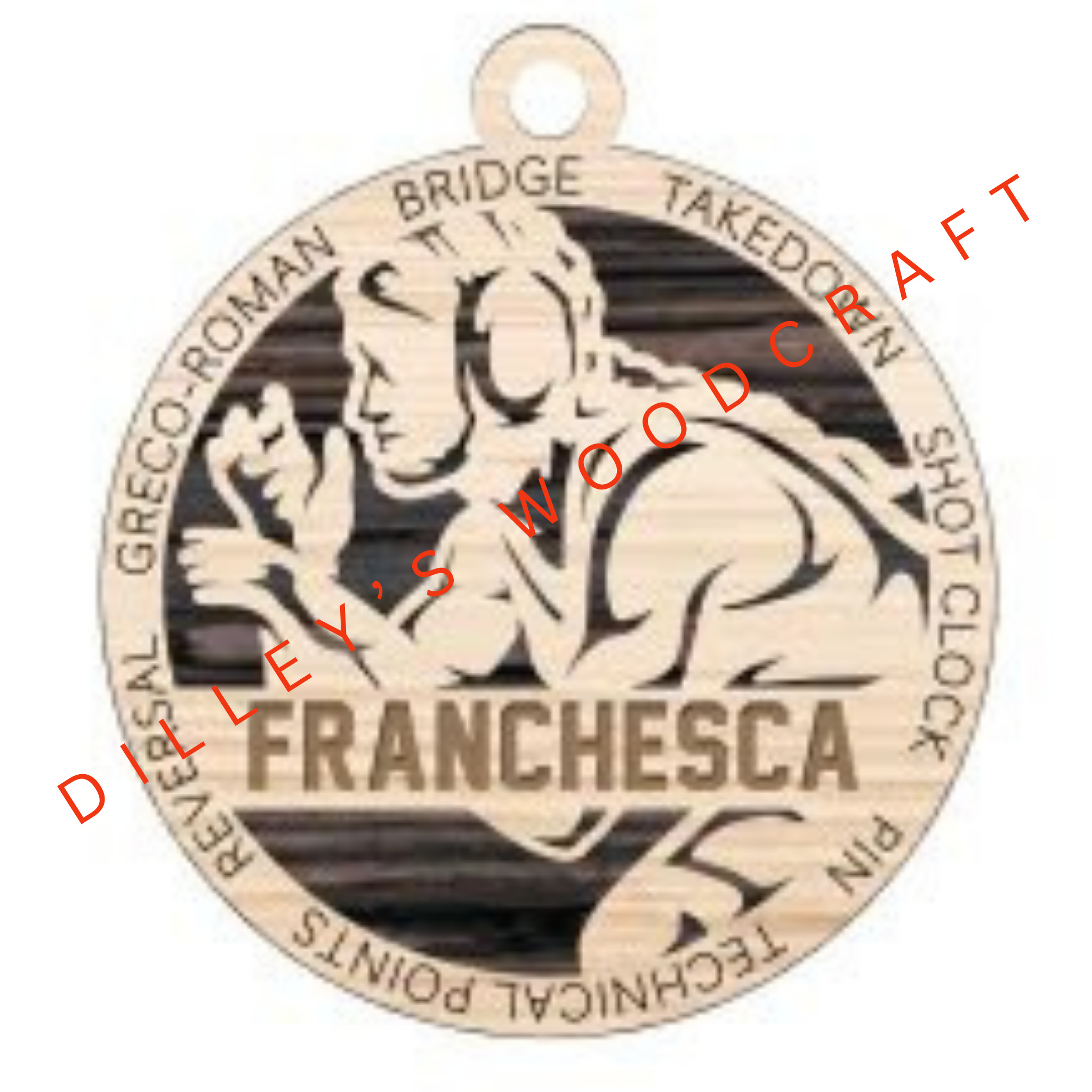 Stadium Series Ornament - Wrestling (Female)