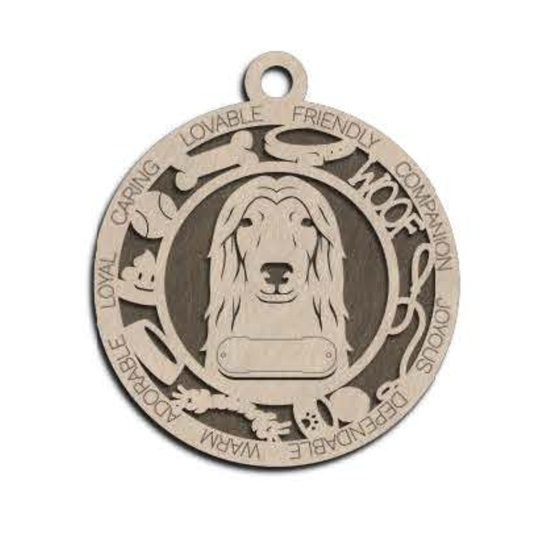 Dog Ornament Friendly - Afghan Hound