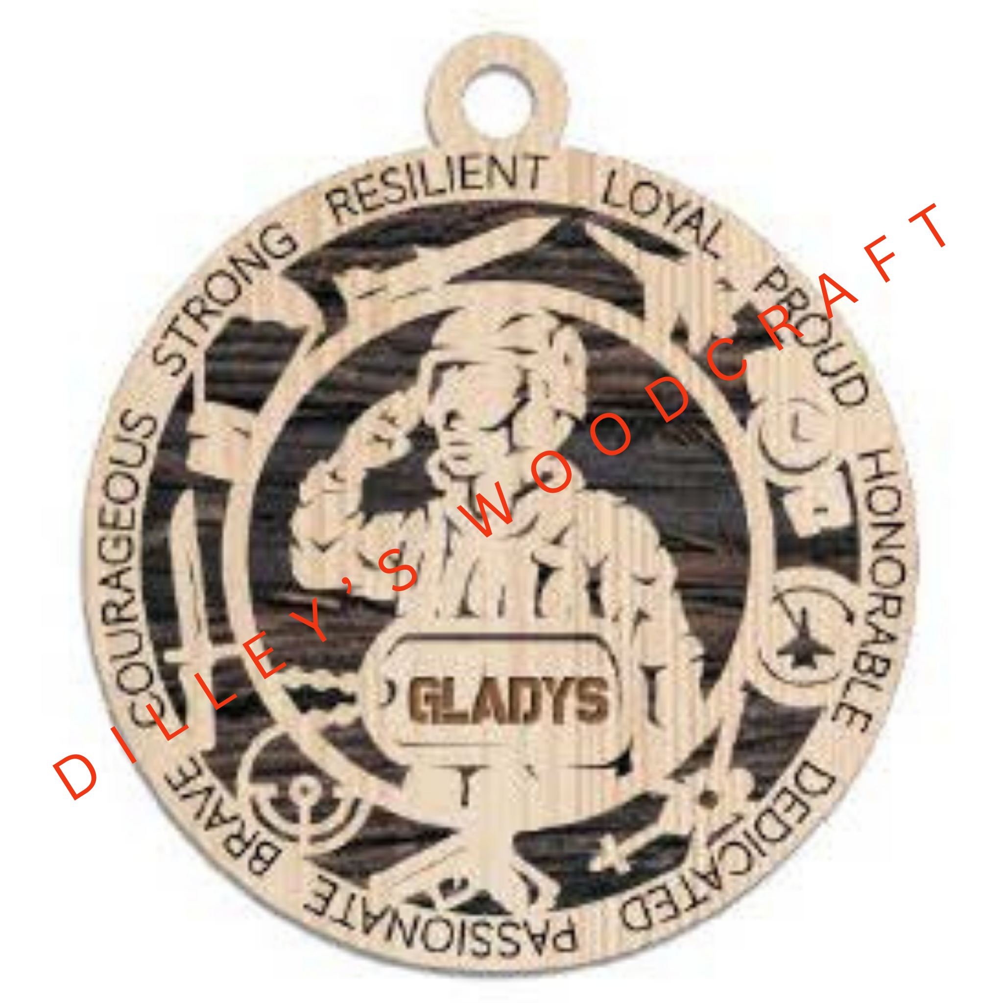 Military Ornament - Air Force Field Uniform (Female)