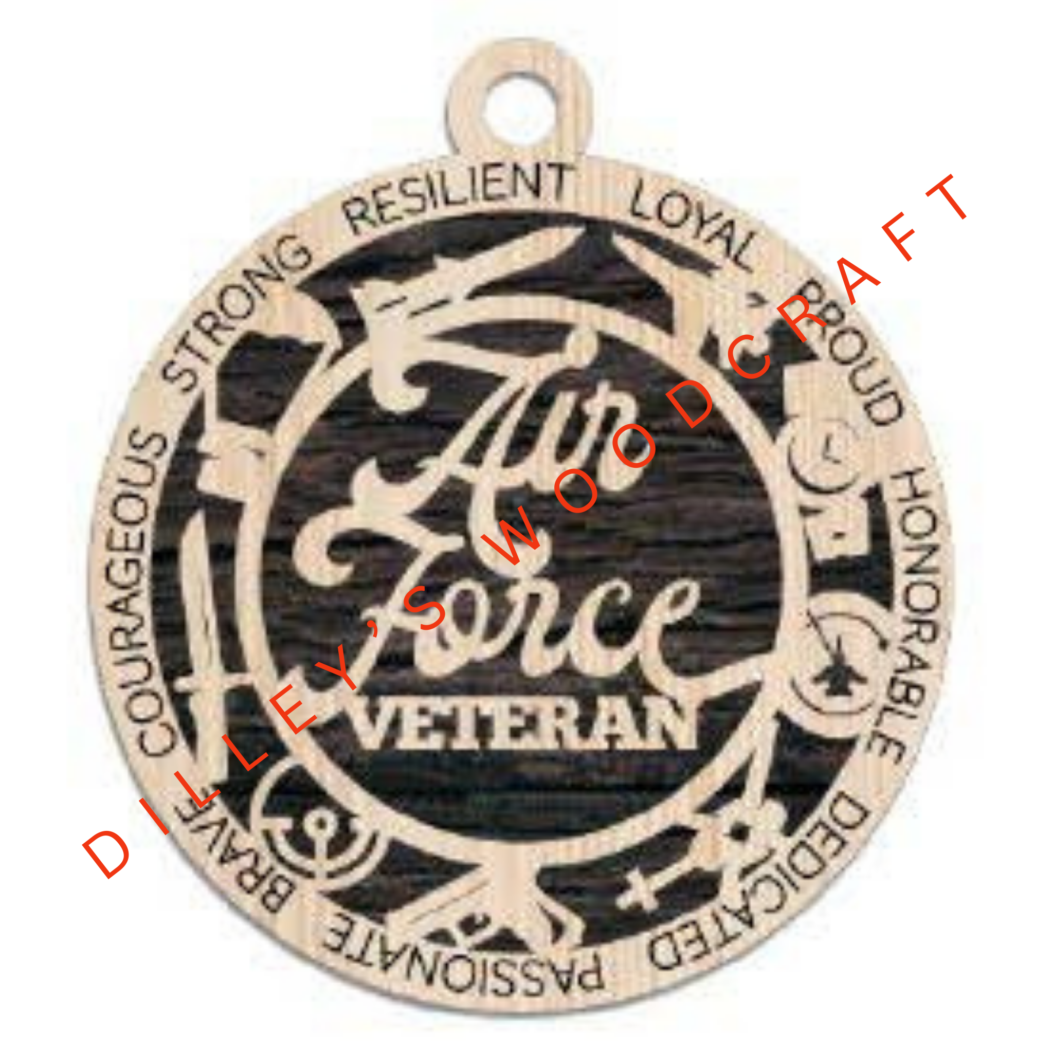Military Ornament - Air Force Veteran