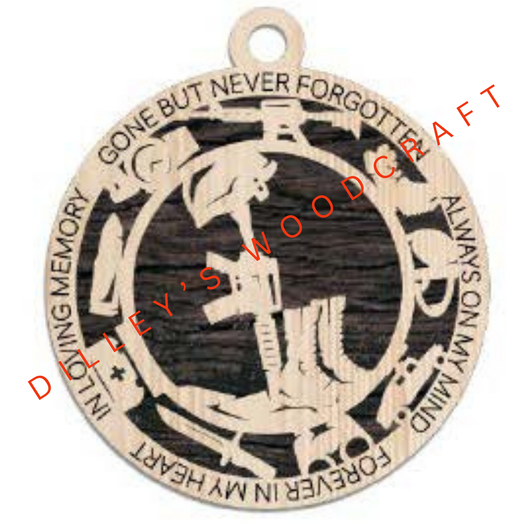 Military Ornament - Army Gun Memorial