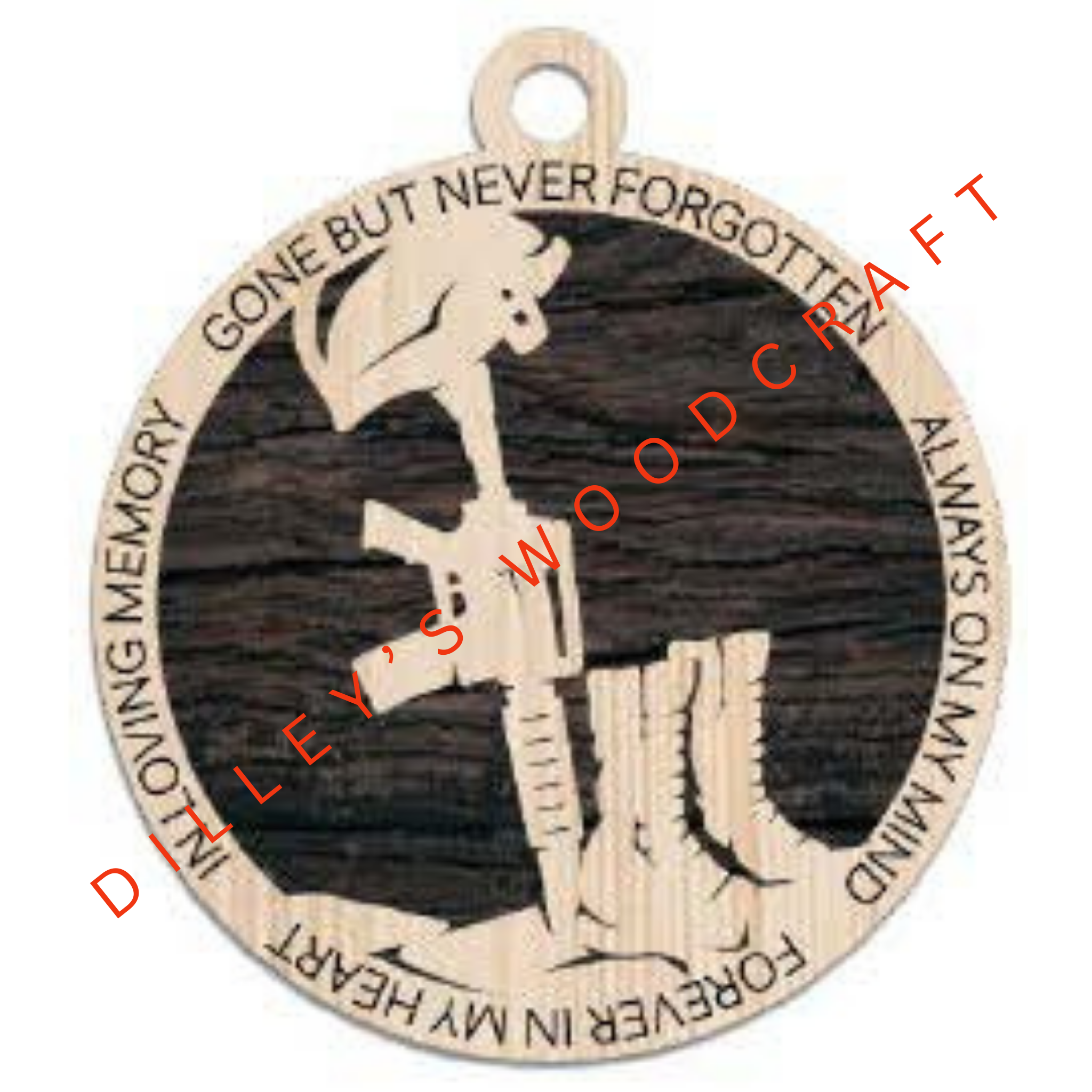 Military Ornament - Army Gun Memorial